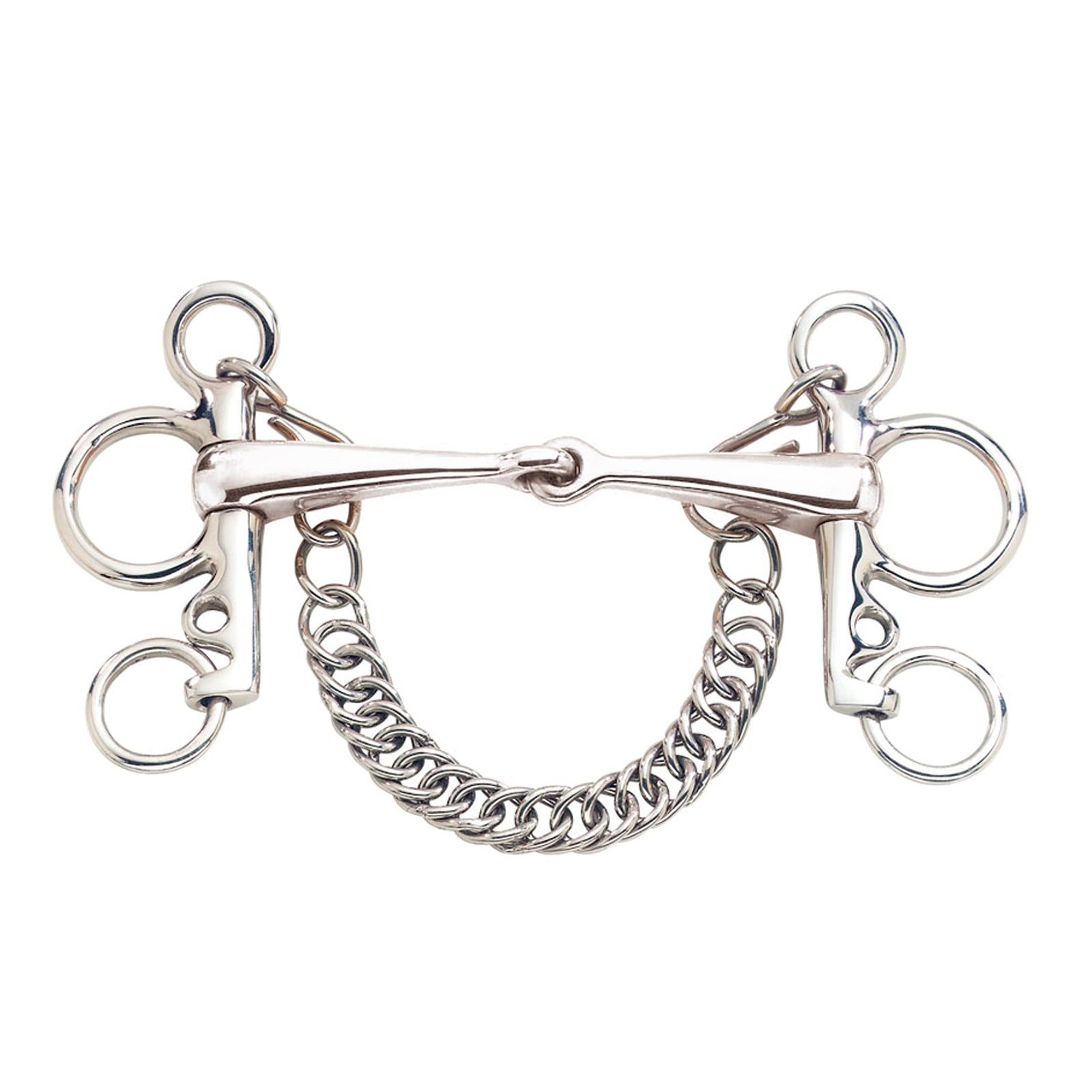 Sprenger Pelham, single jointed stainless steel 16mm Horse Bits