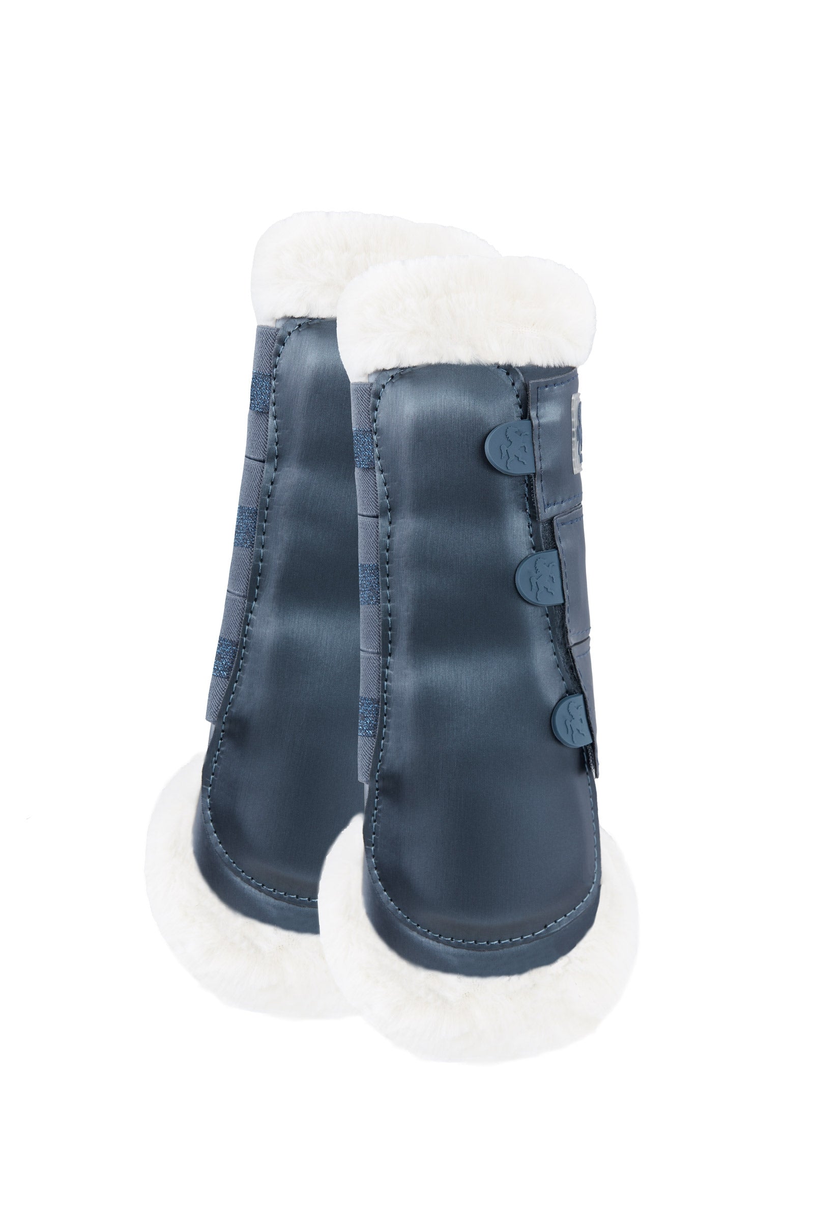 B Vertigo Drew Brushing Boots wit Faux Fur Lining Leg Protection & Hoof Protection for Horses