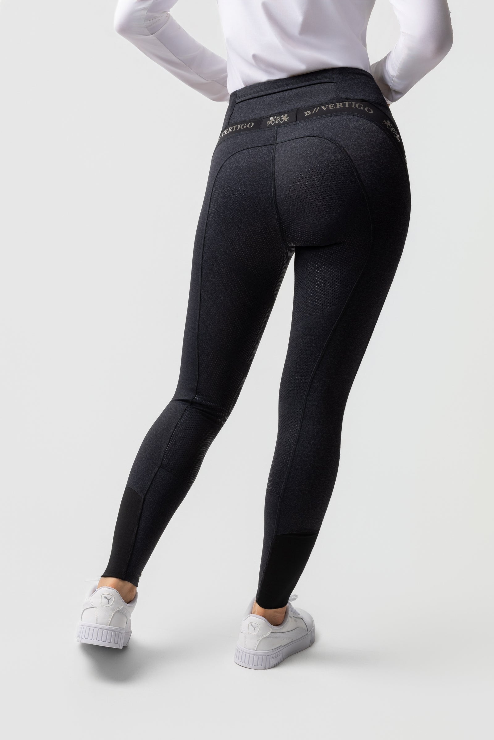 B Vertigo Jenny Women's Silicone Full Seat Riding Tights UPF 40+ Womens Breeches