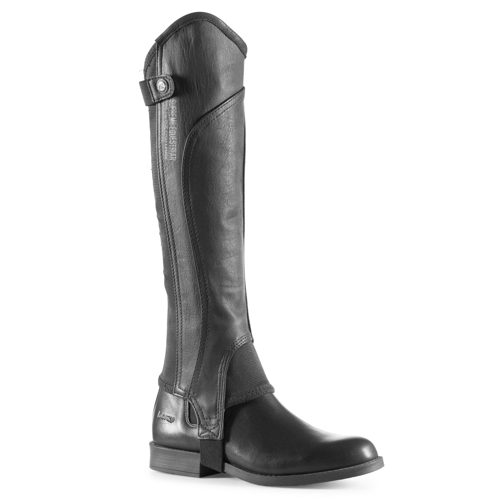 Quinton Leather Half Chaps Black S – horze - Main Image