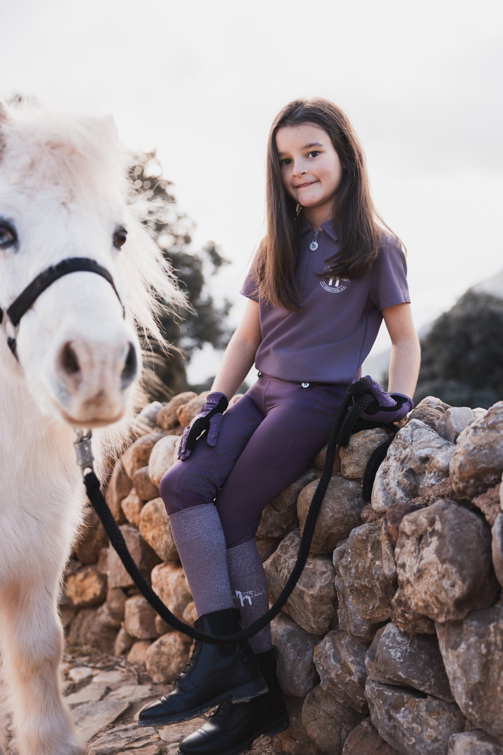 Horze Dea Kids´ Riding Tights With Full Grip Kids Apparel