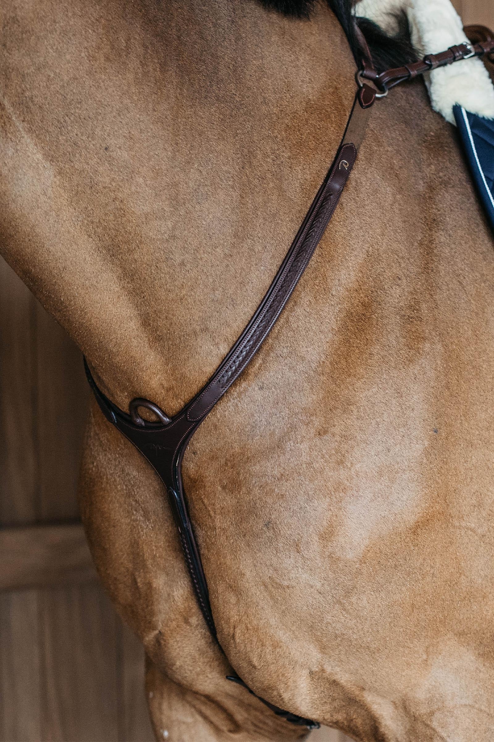 Dy'on New English Bridge Breastplate With Plaited Finishing Bridles & Reins