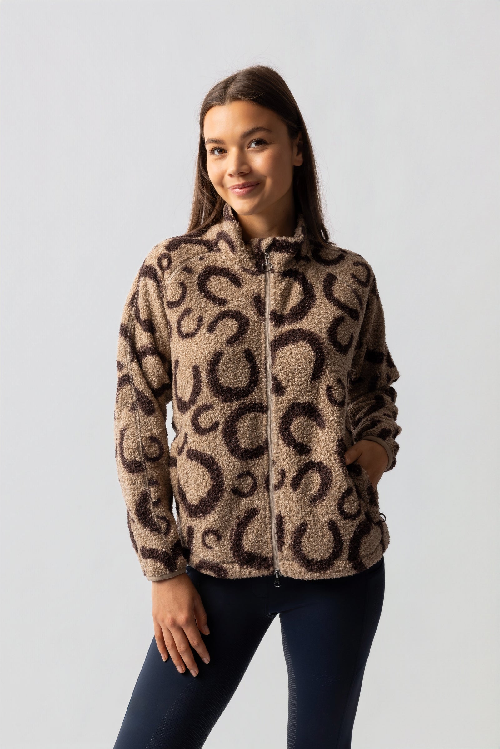 Horze Ariana Women's Teddyfleece Jacket Women’s Riding Clothing