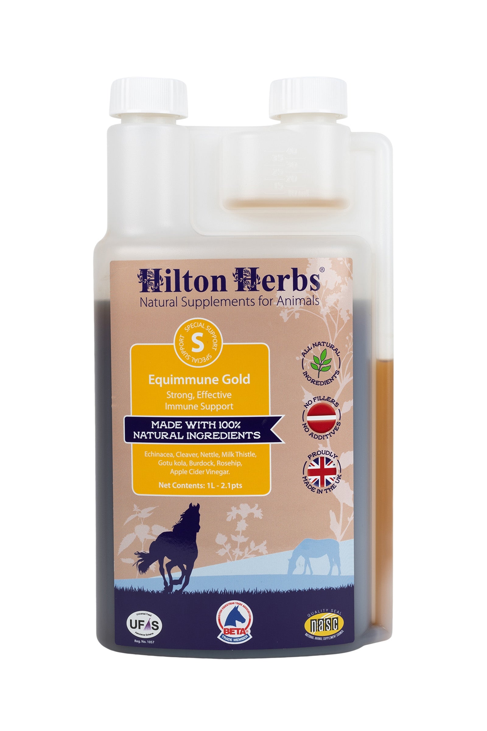 Hilton Herbs Equimmune Gold 1 Litre Horse Feed & Nutrition