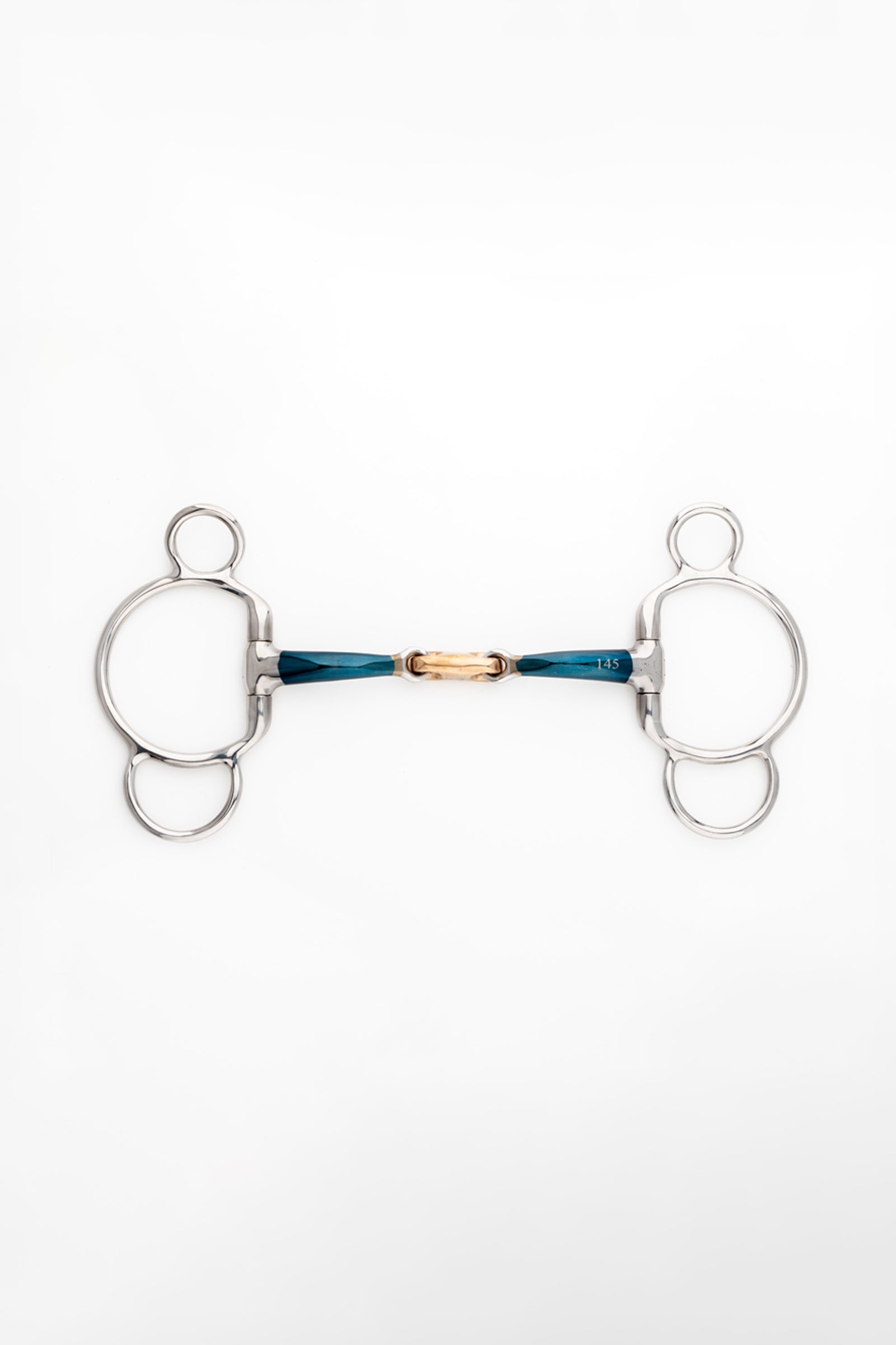 Kavalkade Ergonomic 3-Ring Bit Double Jointed, 14 mm Horse Bits