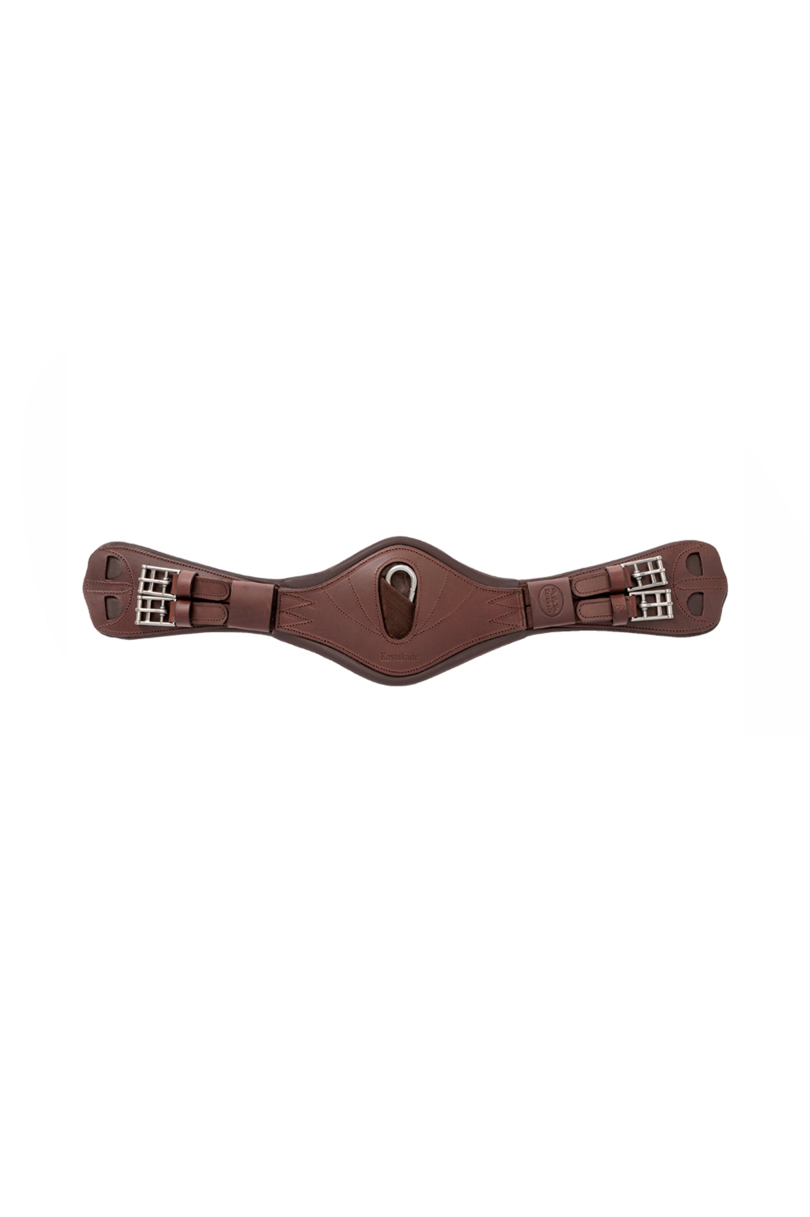 Kavalkade Julius Oiled Leather Short Girth With Elastic Saddles, Girths & Stirrups