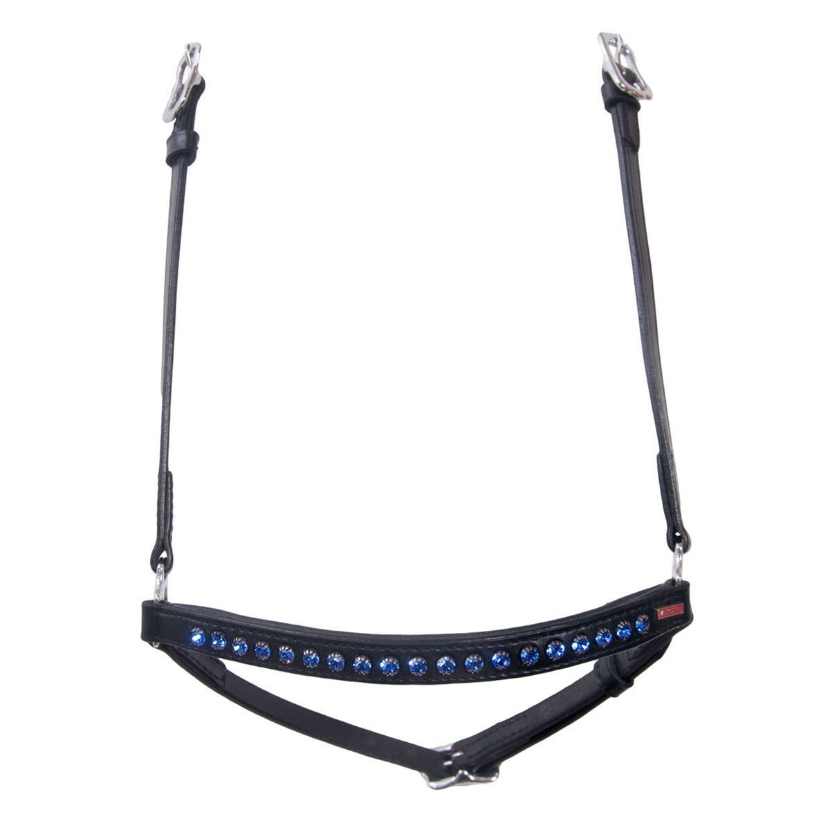 Karlslund Hannoveran noseband, 1 row crystals Bridles & Reins