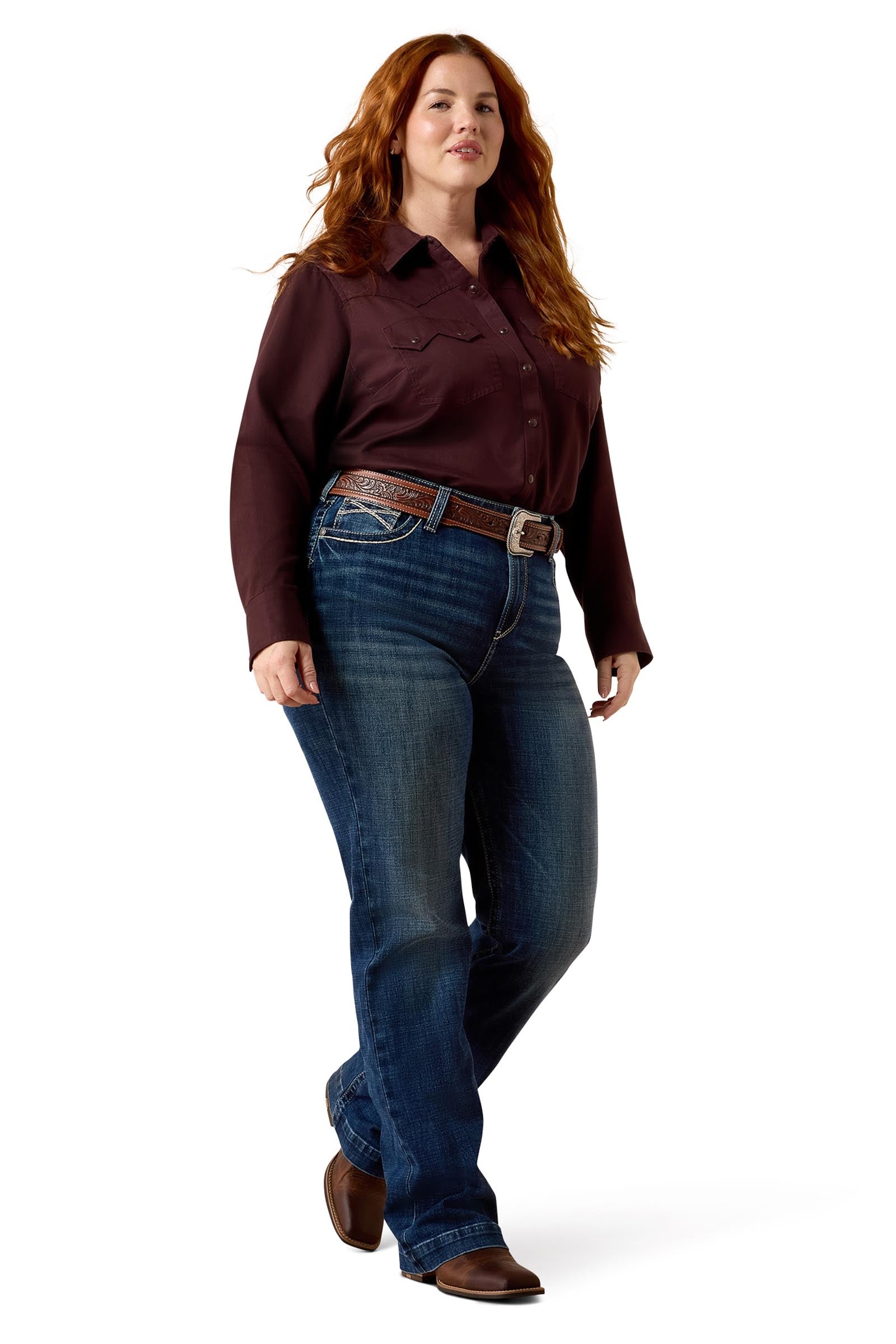 Ariat Womens Earthbound Western Snap Shirt Women’s Riding Clothing