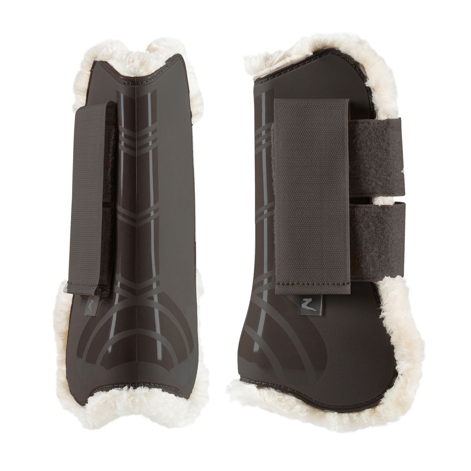 Horze Caliber Tendon Boots with Faux Fur Lining Leg & Hoof Protection