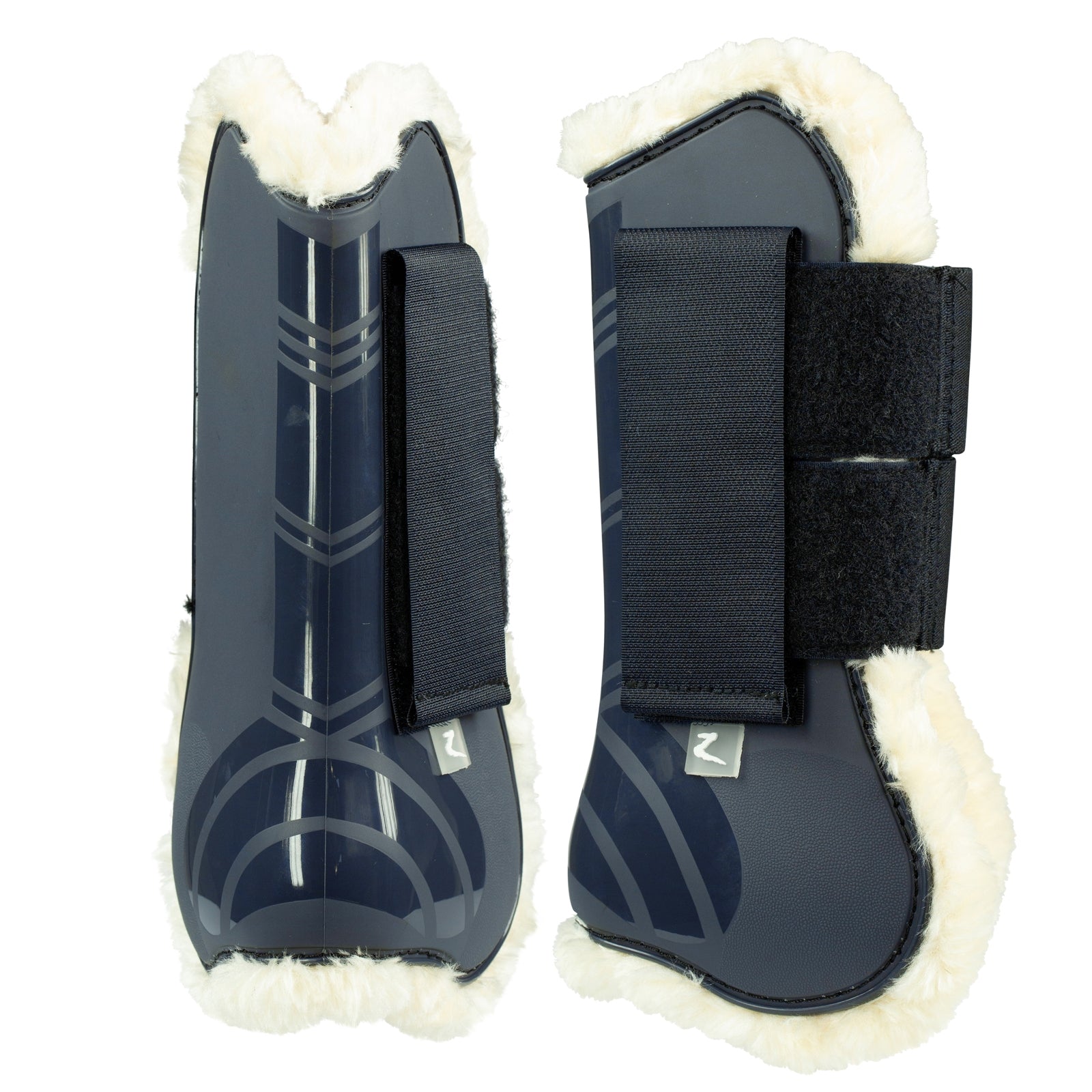 Horze Caliber Tendon Boots with Faux Fur Lining Leg & Hoof Protection