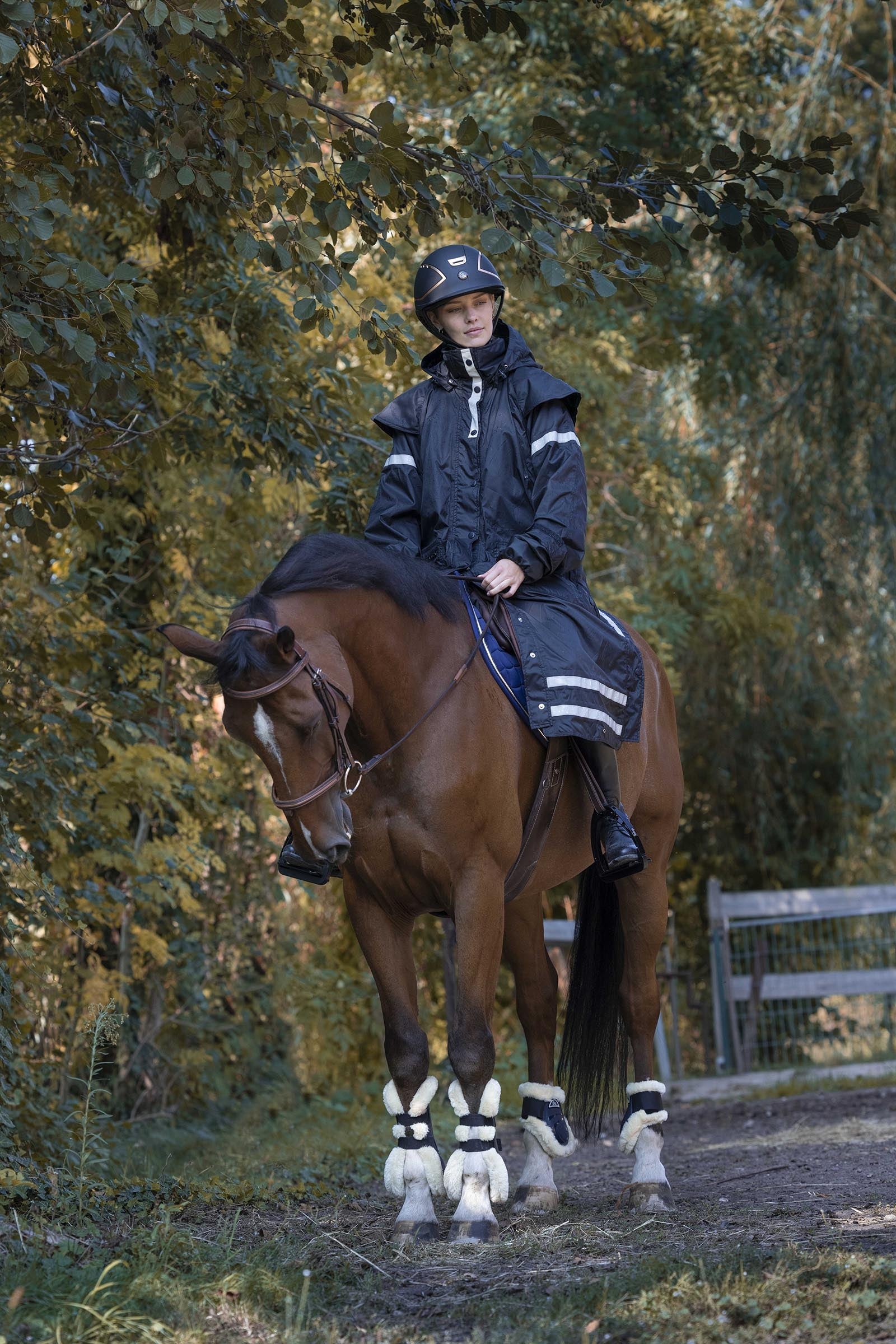 EQUITHÈME RiderCoat Long Raincoat Women’s Riding Clothing