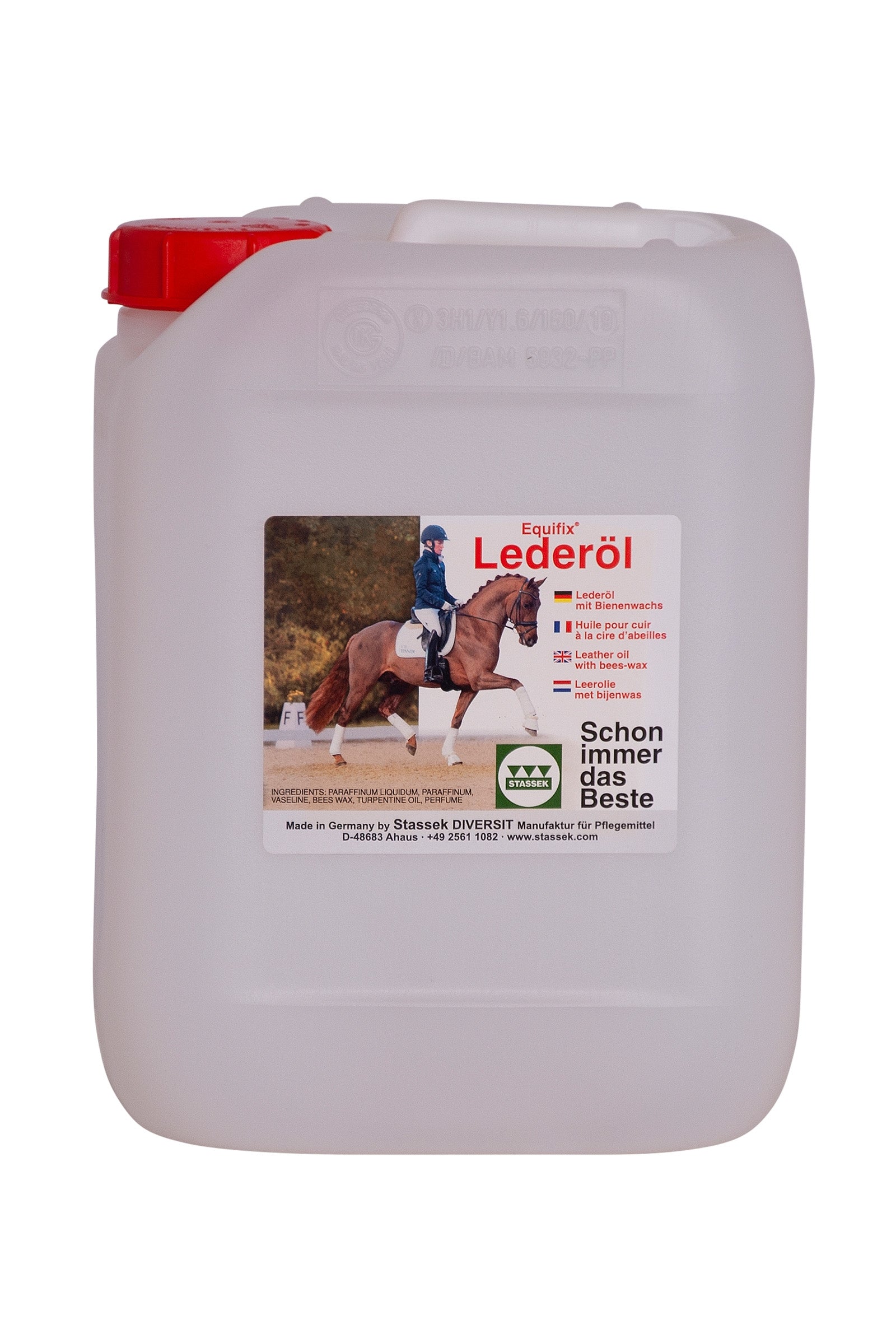 Stassek Equifix Leather Oil with Bees-Wax, 2,5 liters Horse Health Care
