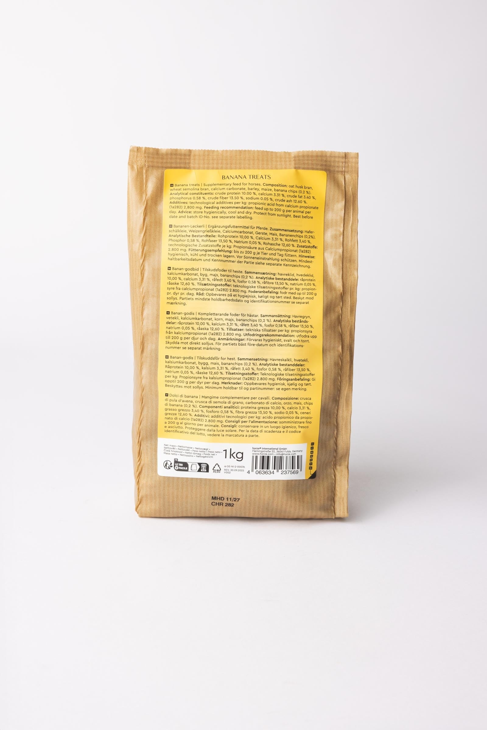 Horze Biscuits Banana, Treats 1kg Horse Feed & Nutrition