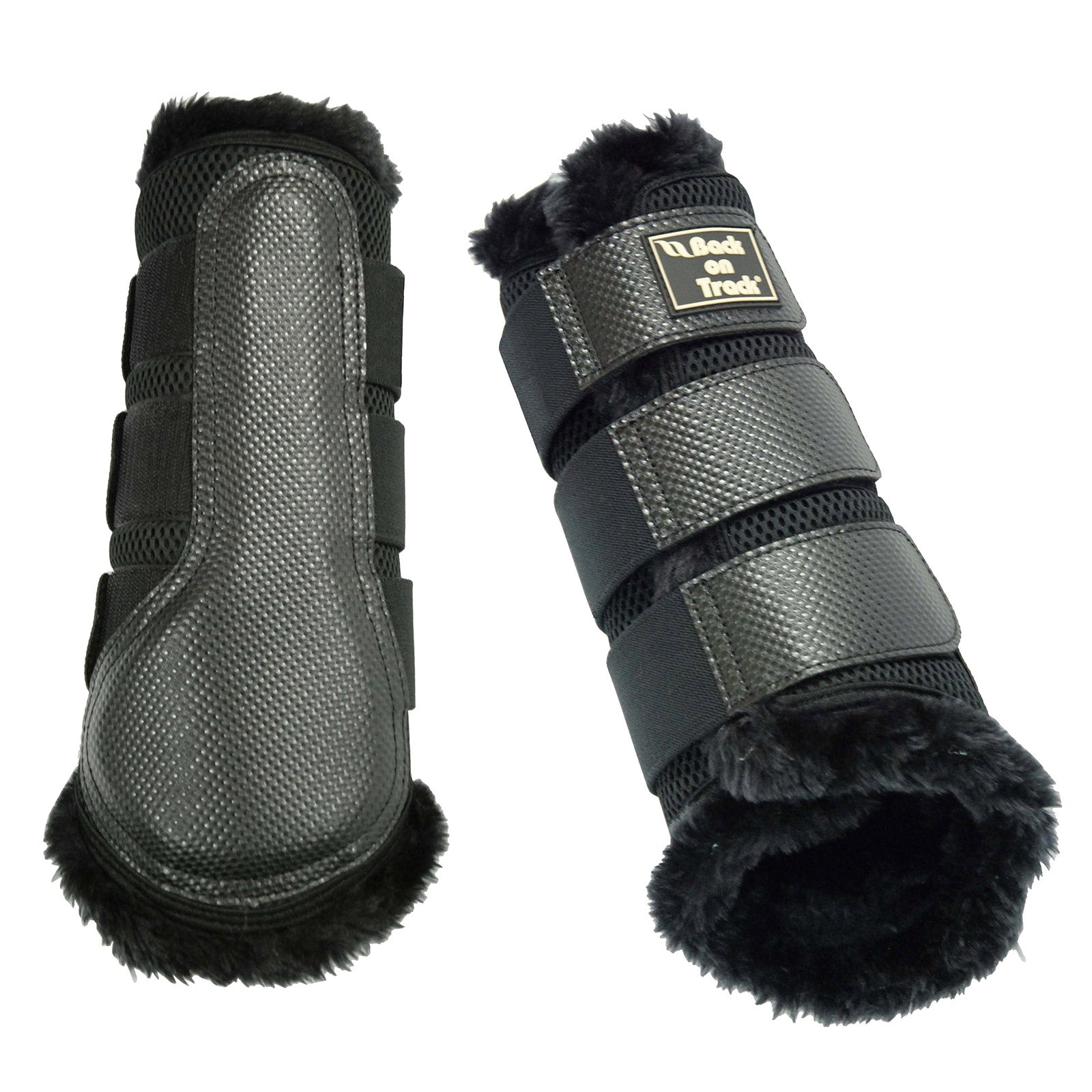 Back on Track Brush boot 3D mesh, w/ faux fur, S-M Leg & Hoof Protection