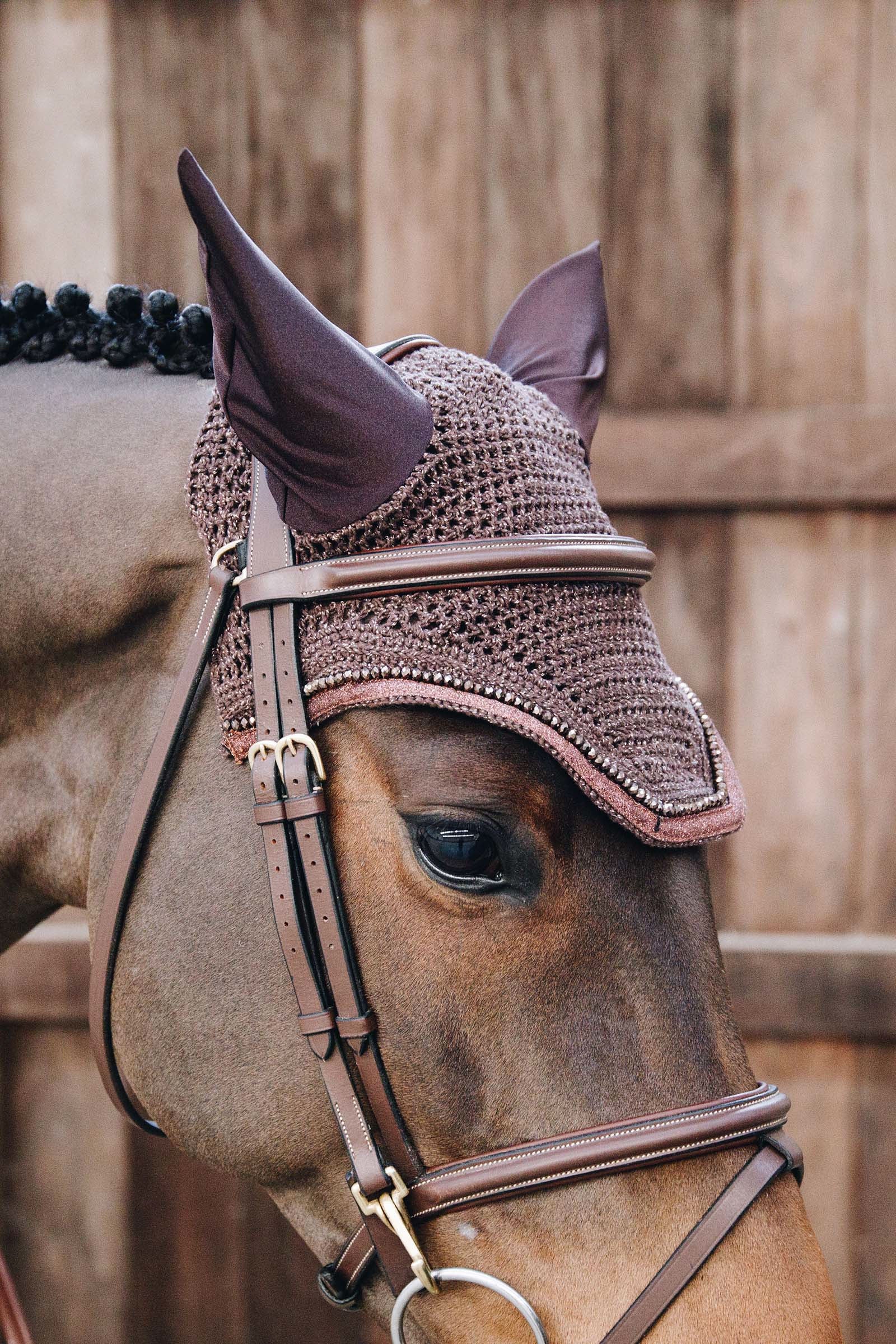 Kentucky Horsewear Wellington Glitter Soundless Fly Veil Saddle Pads