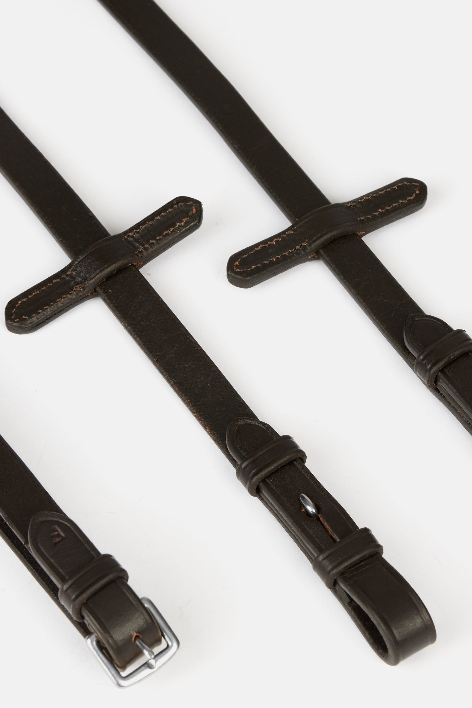 Horze Rubber Thumb Shaped Grip Reins Bridles & Reins