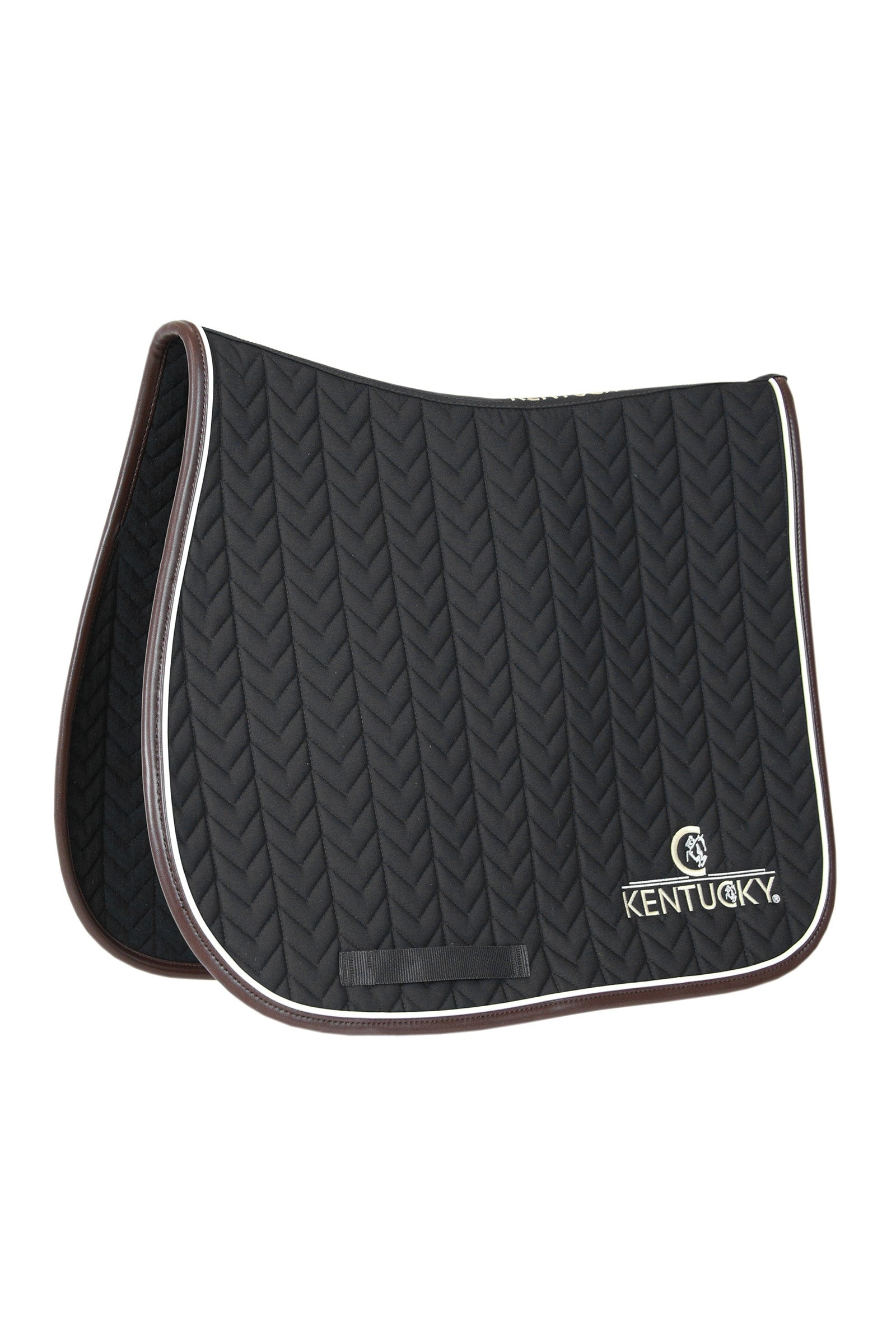 Kentucky Horsewear Saddle Pad Leather Fishbone Jumping Saddle Pads