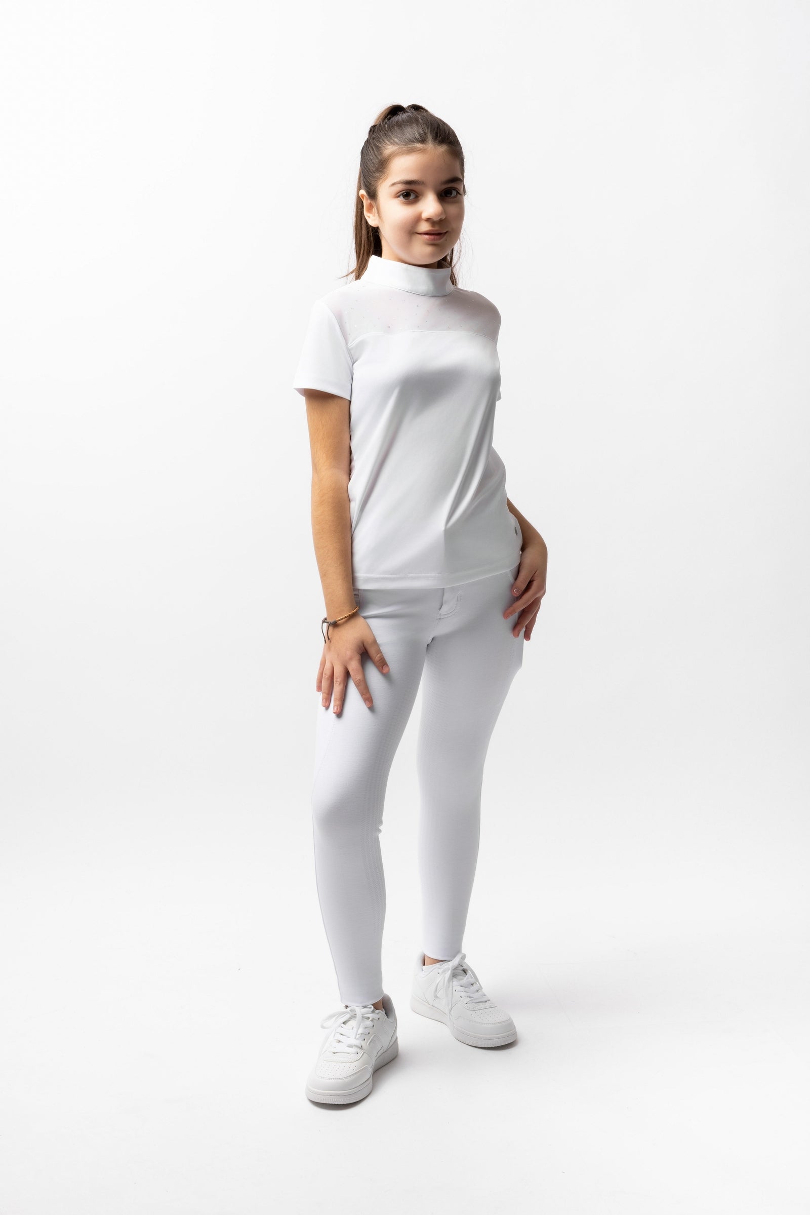 Horze Young Rider Kaya Show Shirt Kids Apparel