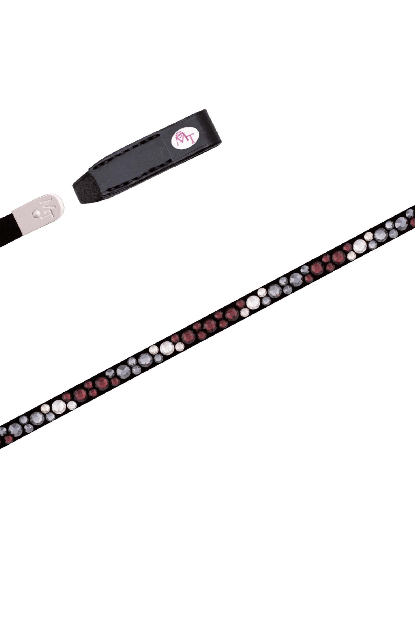 MagicTack Burgundy Black By Lia & Alfi Bling Classic Browband Bridles & Reins