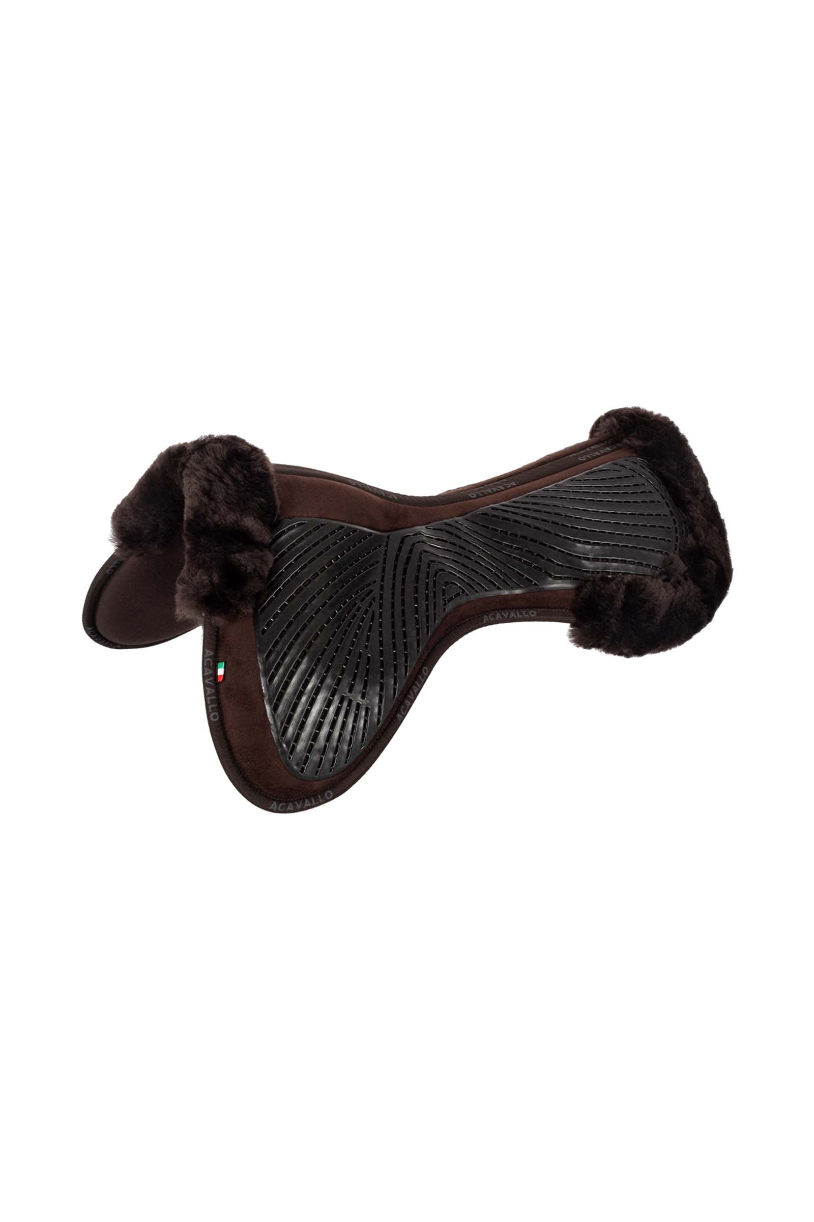 Acavallo Close Contact Gel & Memory Foam Half Pad with Sheepskin Saddle Pads