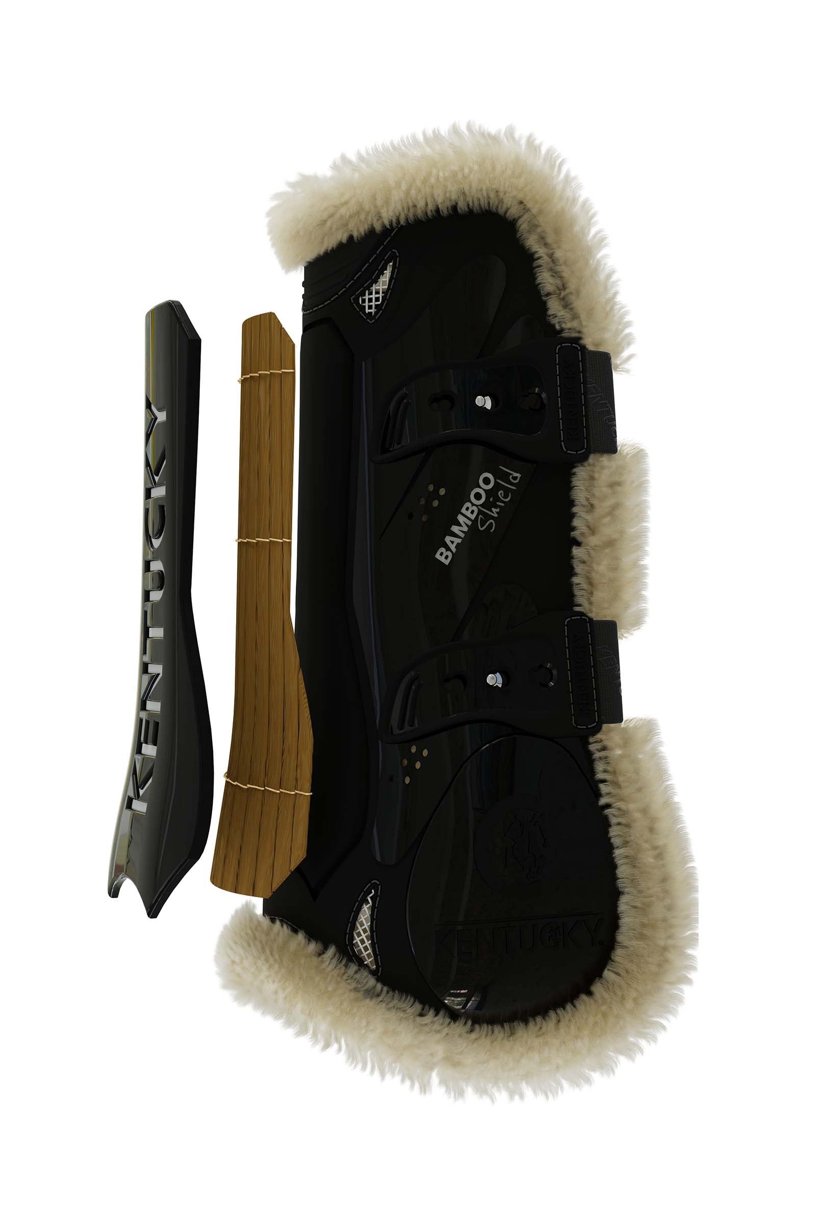 Kentucky Horsewear Vegan Sheepskin Bamboo Elastic Tendon Boots Leg & Hoof Protection