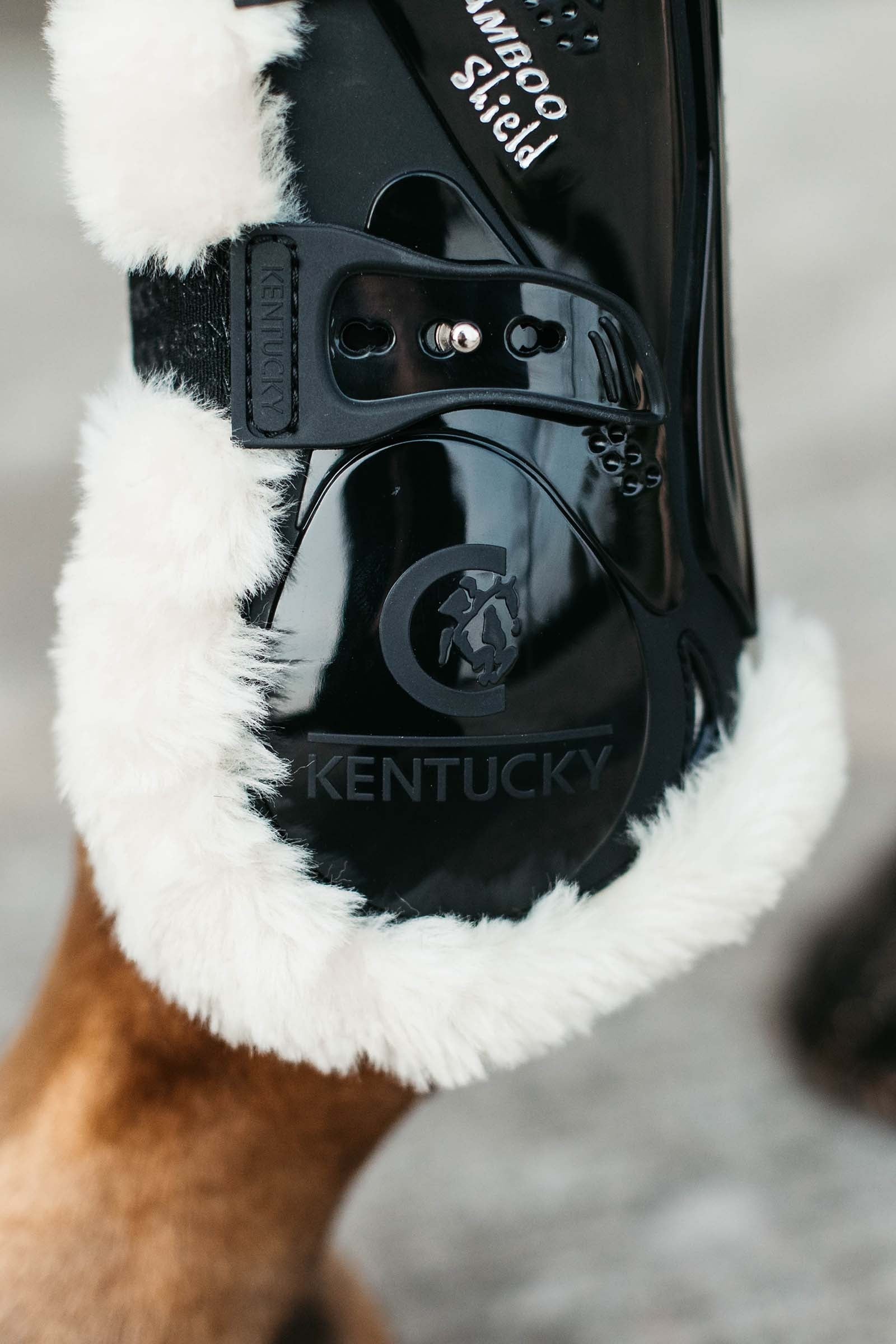 Kentucky Horsewear Vegan Sheepskin Bamboo Elastic Tendon Boots Leg & Hoof Protection