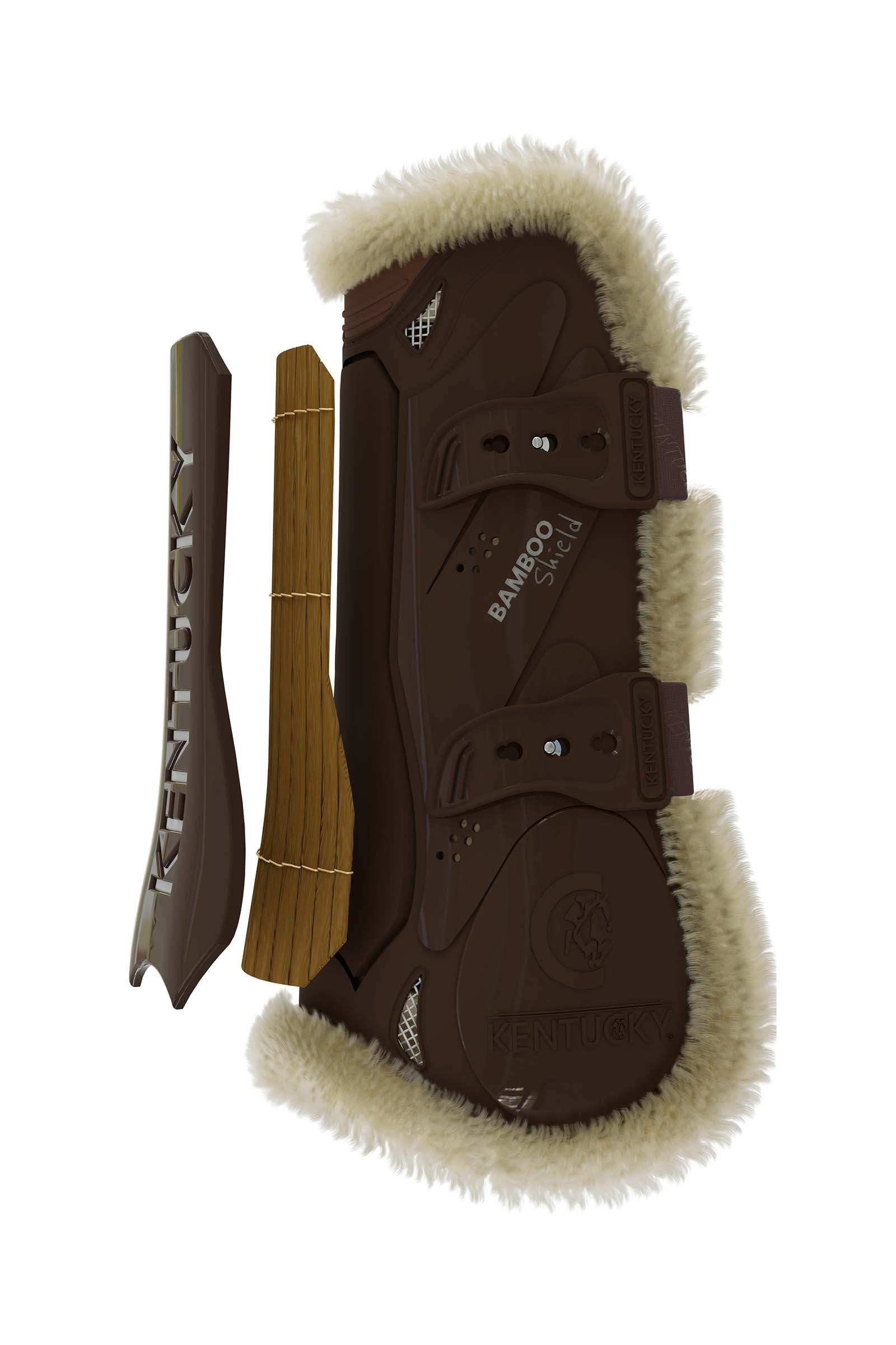 Kentucky Horsewear Vegan Sheepskin Bamboo Elastic Tendon Boots Leg & Hoof Protection