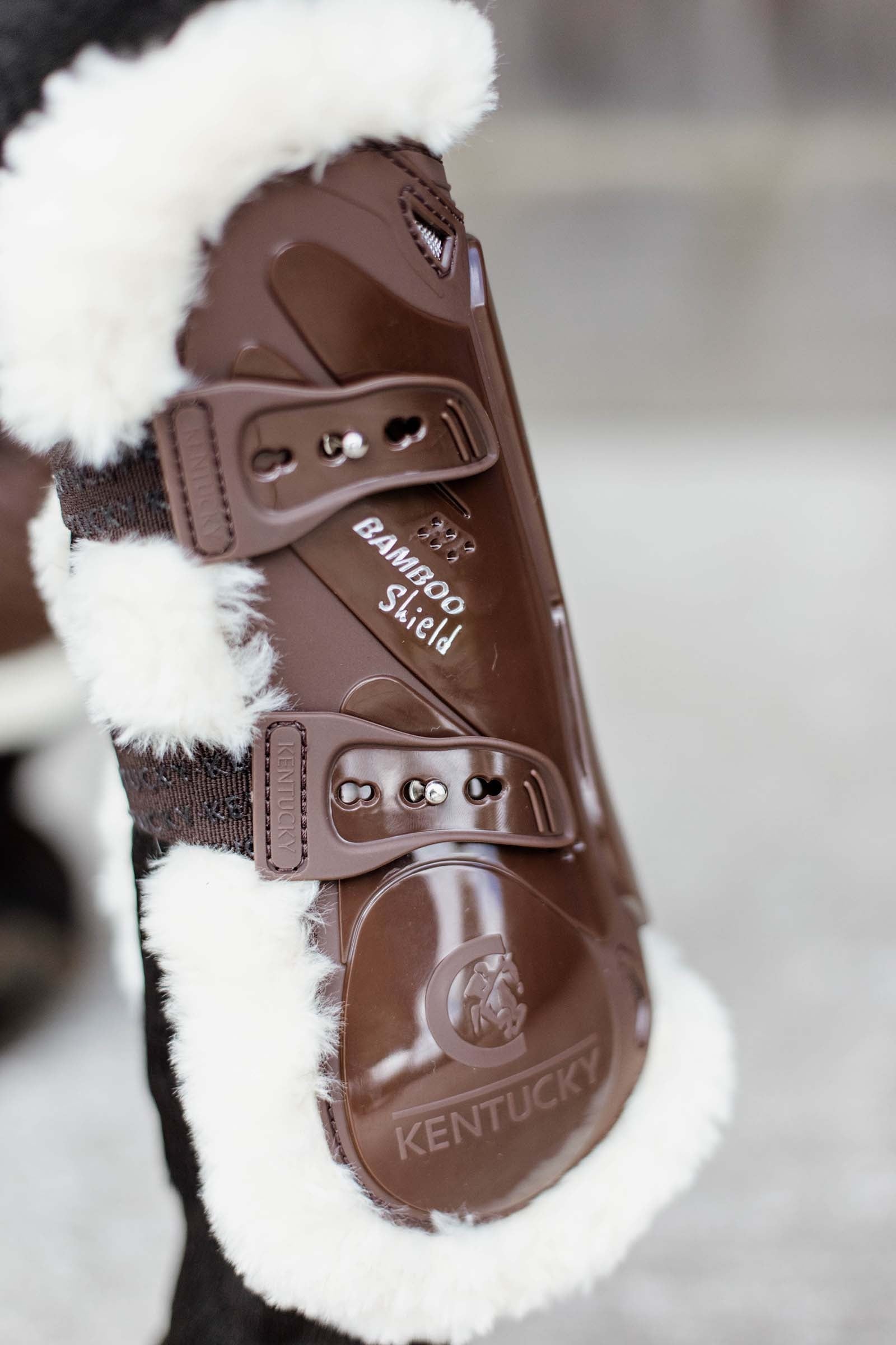 Kentucky Horsewear Vegan Sheepskin Bamboo Elastic Tendon Boots Leg & Hoof Protection