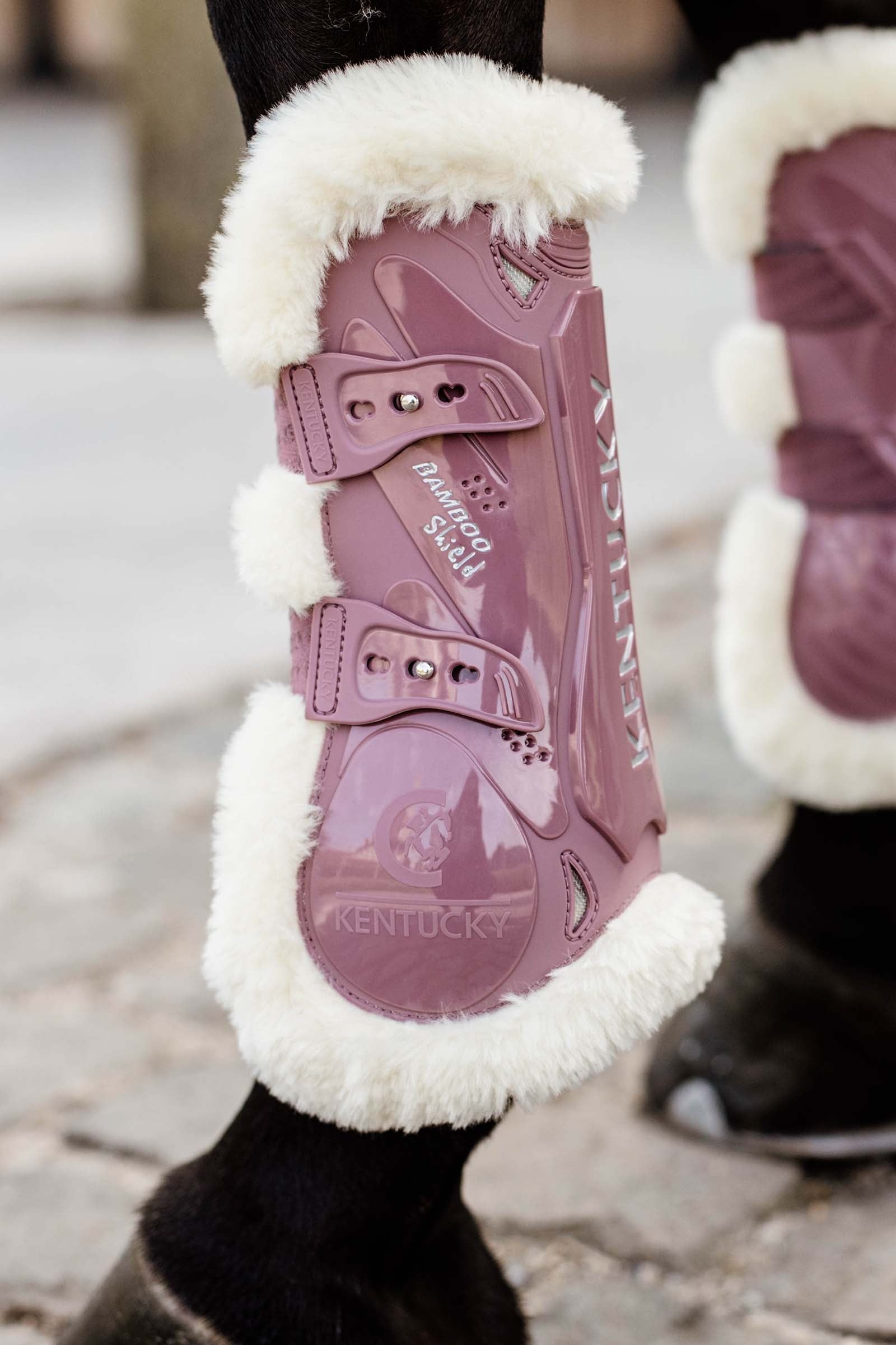 Kentucky Horsewear Vegan Sheepskin Bamboo Elastic Tendon Boots Leg & Hoof Protection
