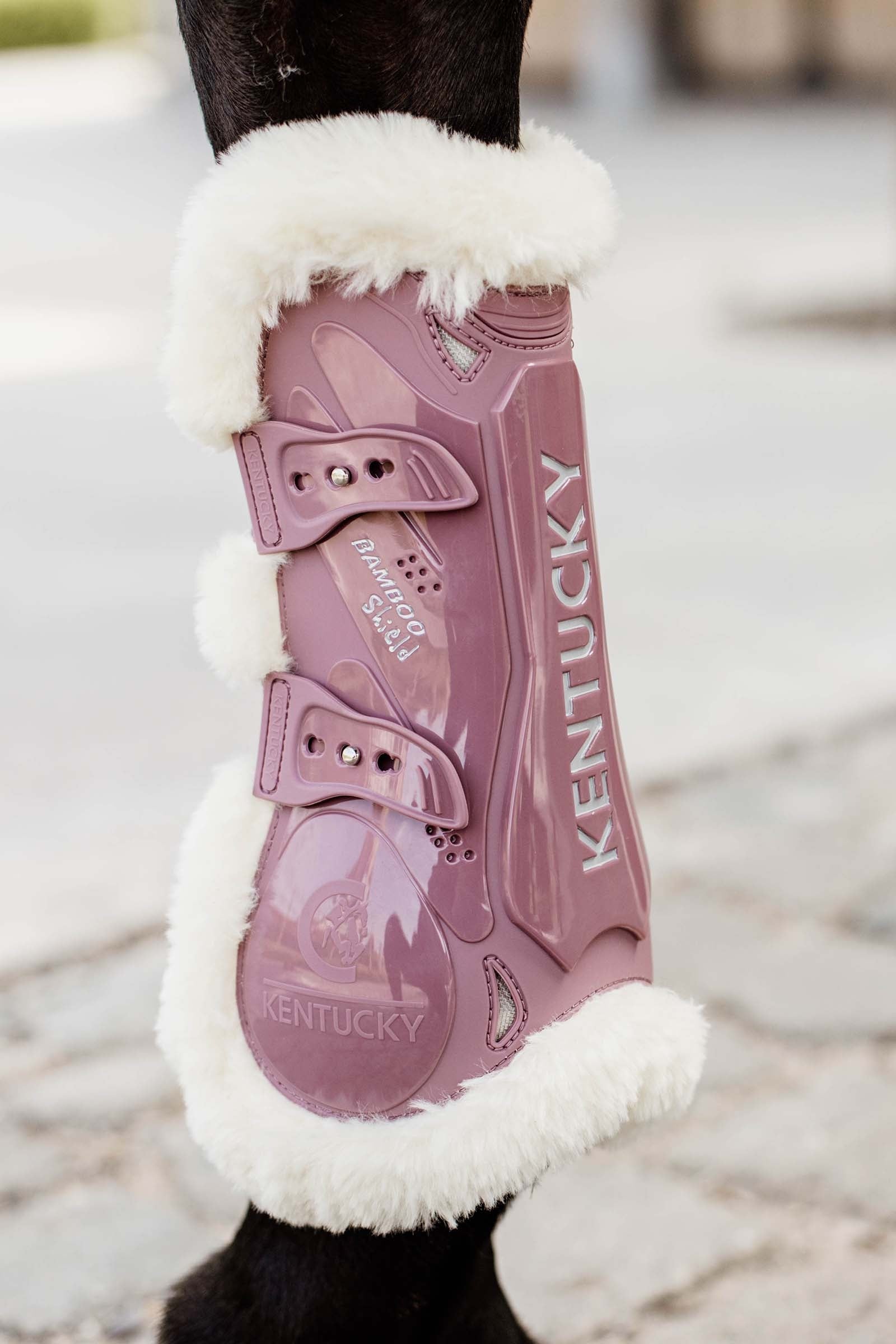 Kentucky Horsewear Vegan Sheepskin Bamboo Elastic Tendon Boots Leg & Hoof Protection