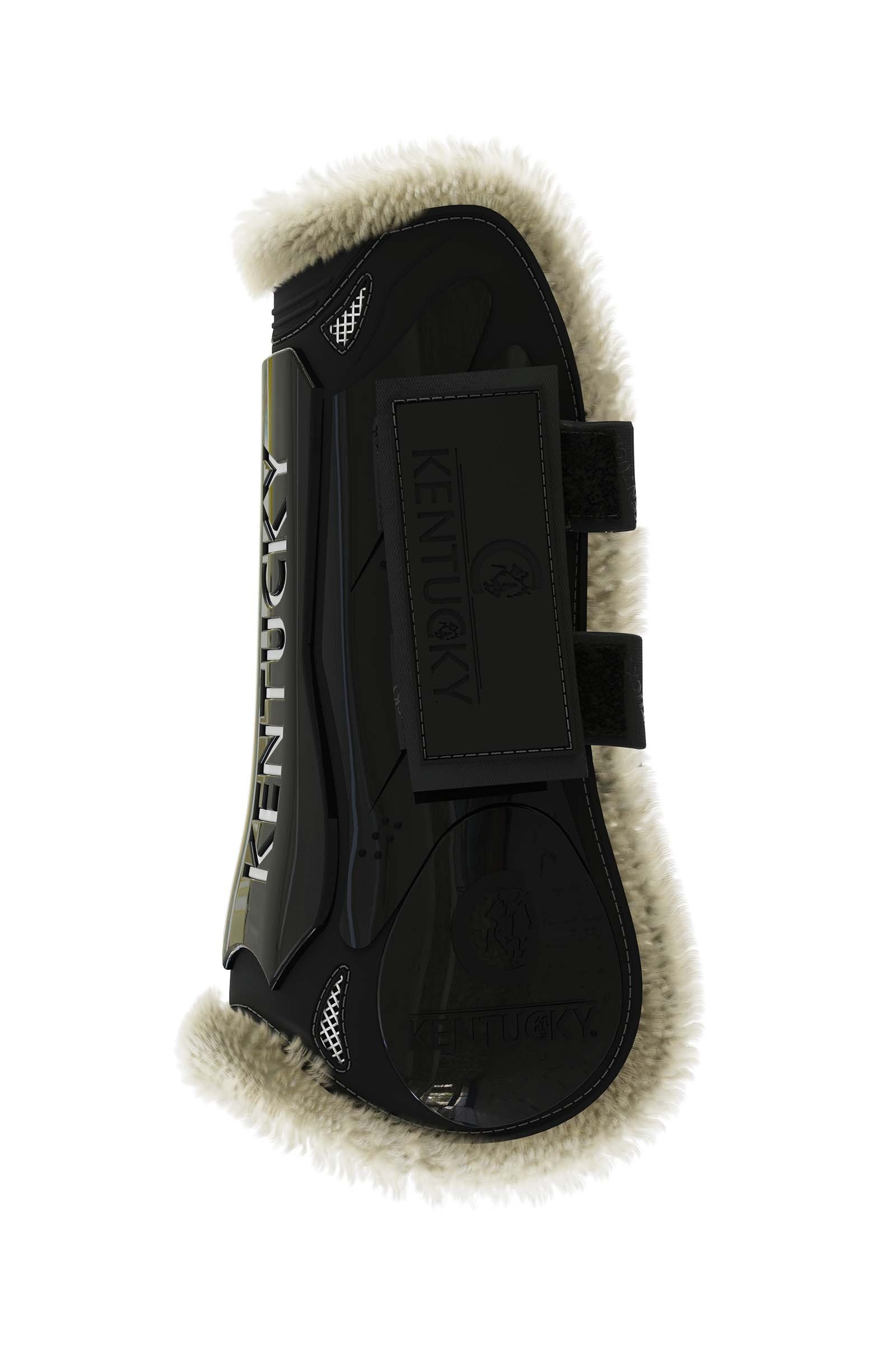 Kentucky Horsewear Vegan Sheepskin Tendon Boots Hook and Loop Fastener Leg Protection & Hoof Protection for Horses