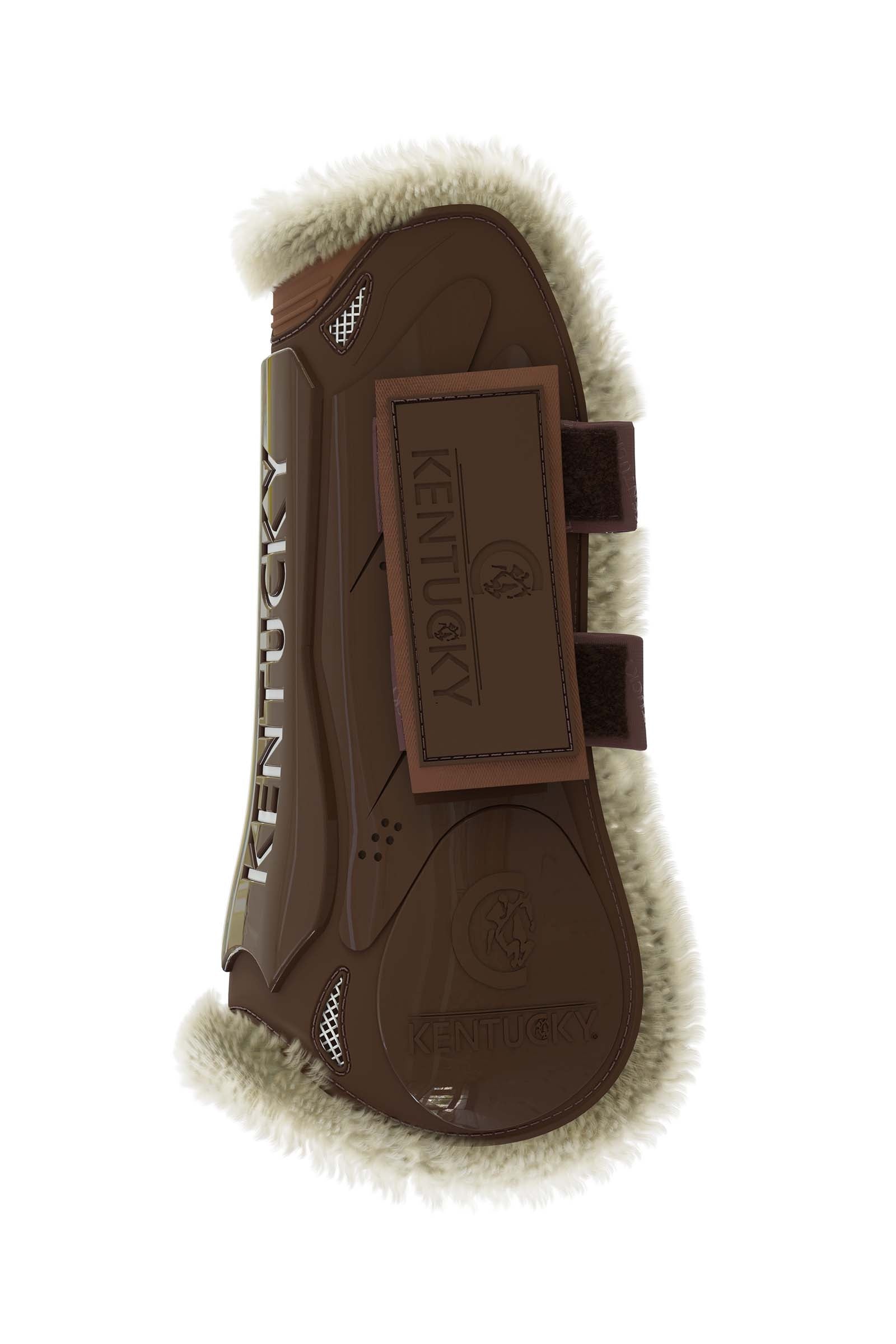 Kentucky Horsewear Vegan Sheepskin Tendon Boots Hook and Loop Fastener Leg & Hoof Protection