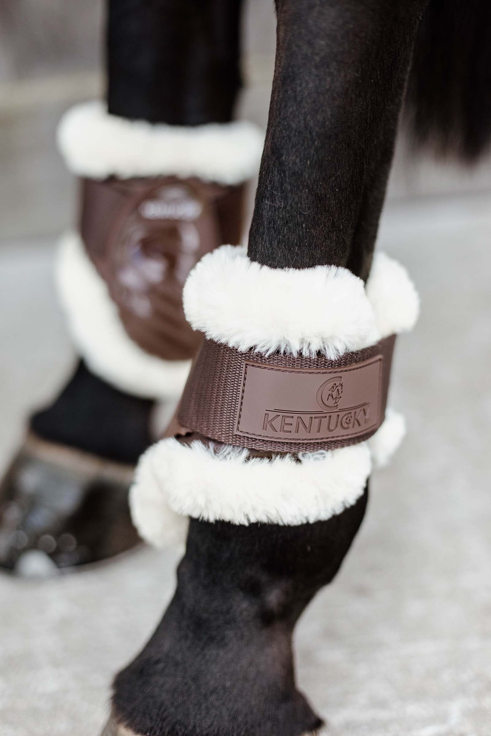 Kentucky Horsewear Vegan Sheepskin Young Horse Fetlock Boots Leg & Hoof Protection