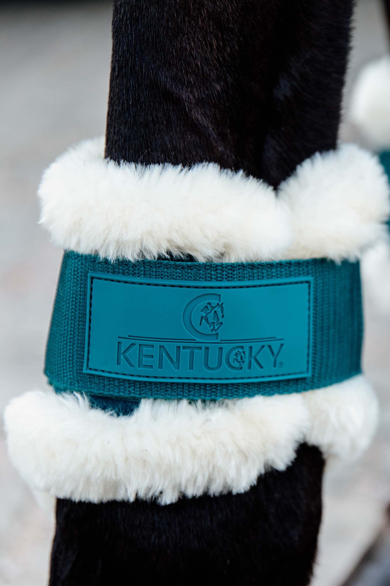 Kentucky Horsewear Vegan Sheepskin Young Horse Fetlock Boots Leg & Hoof Protection
