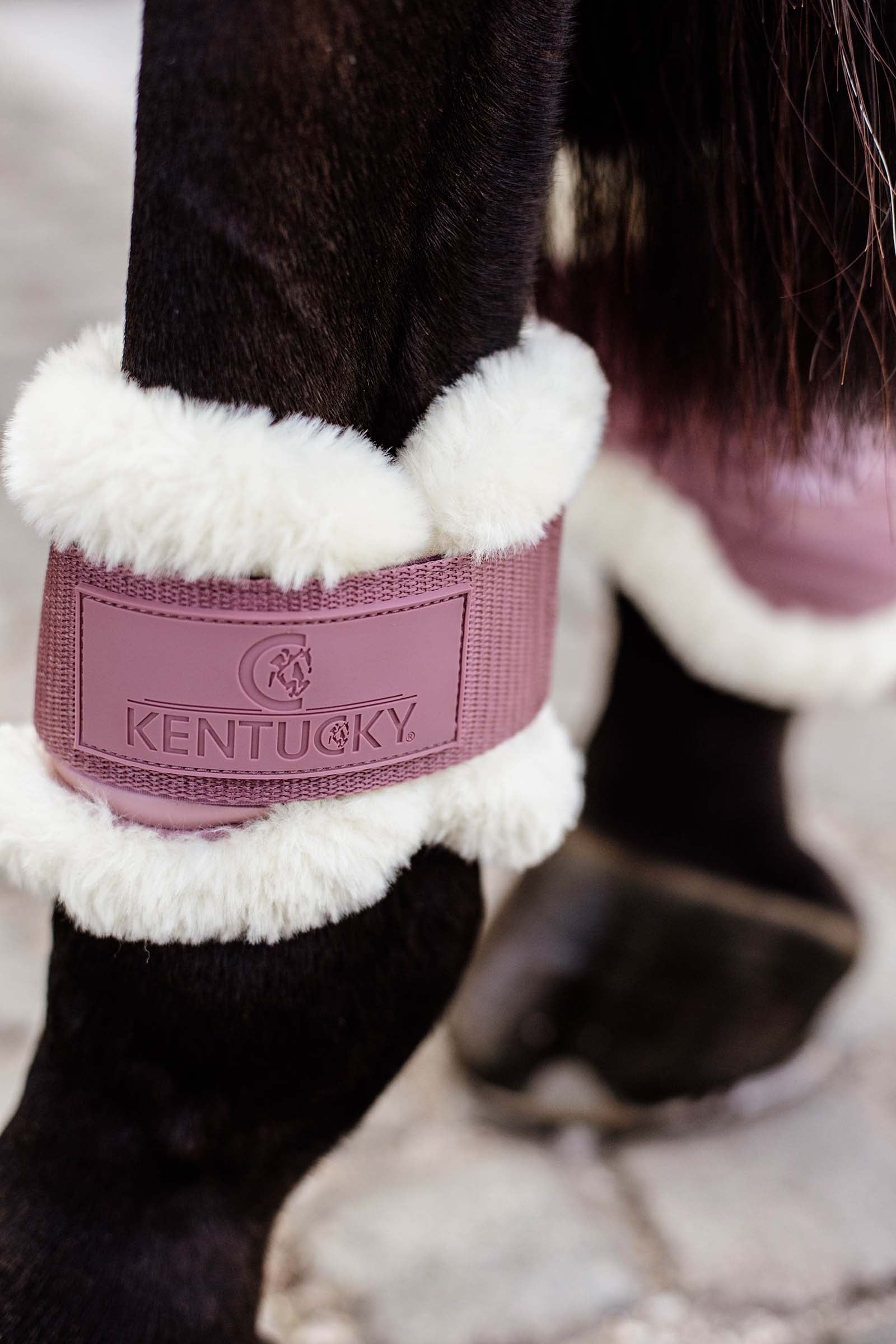 Kentucky Horsewear Vegan Sheepskin Young Horse Fetlock Boots Leg & Hoof Protection