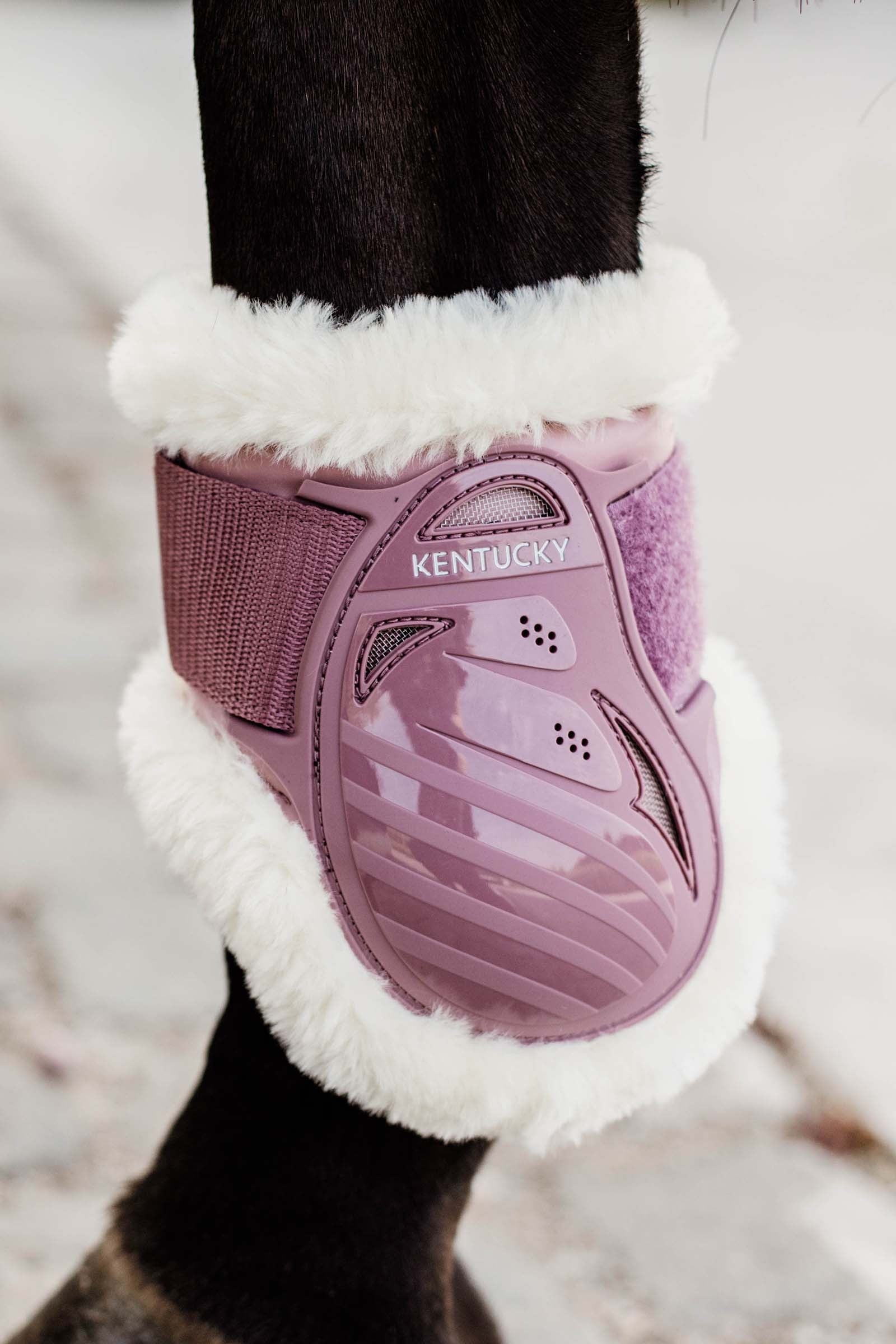 Kentucky Horsewear Vegan Sheepskin Young Horse Fetlock Boots Leg & Hoof Protection