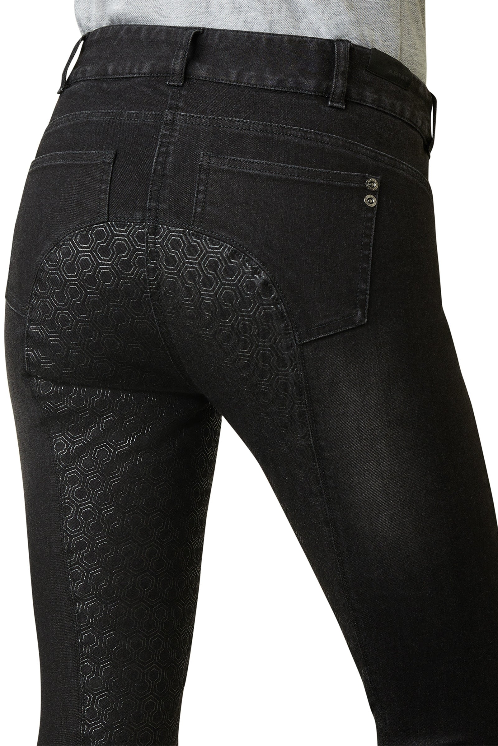 Ariat Halo B Women's Denim Full Grip Breeches Womens Breeches
