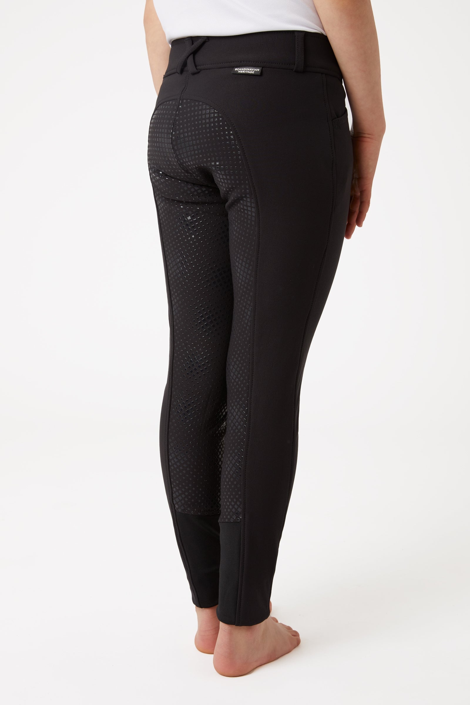 Horze Grand Prix Kids Silicone FS Breeches Kids Apparel