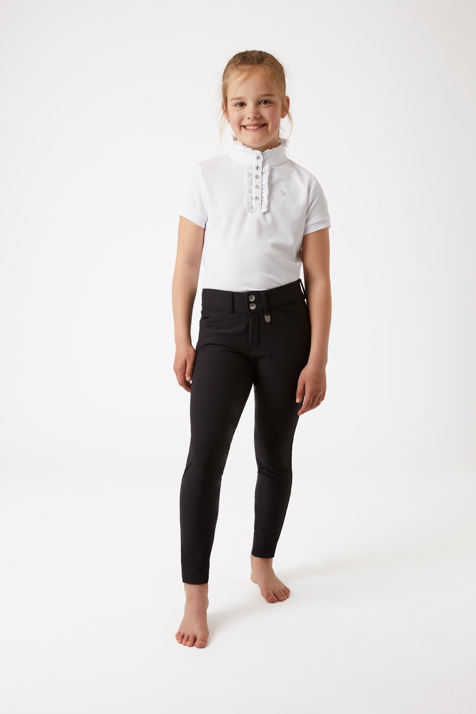 Horze Grand Prix Kids Silicone FS Breeches Kids Apparel
