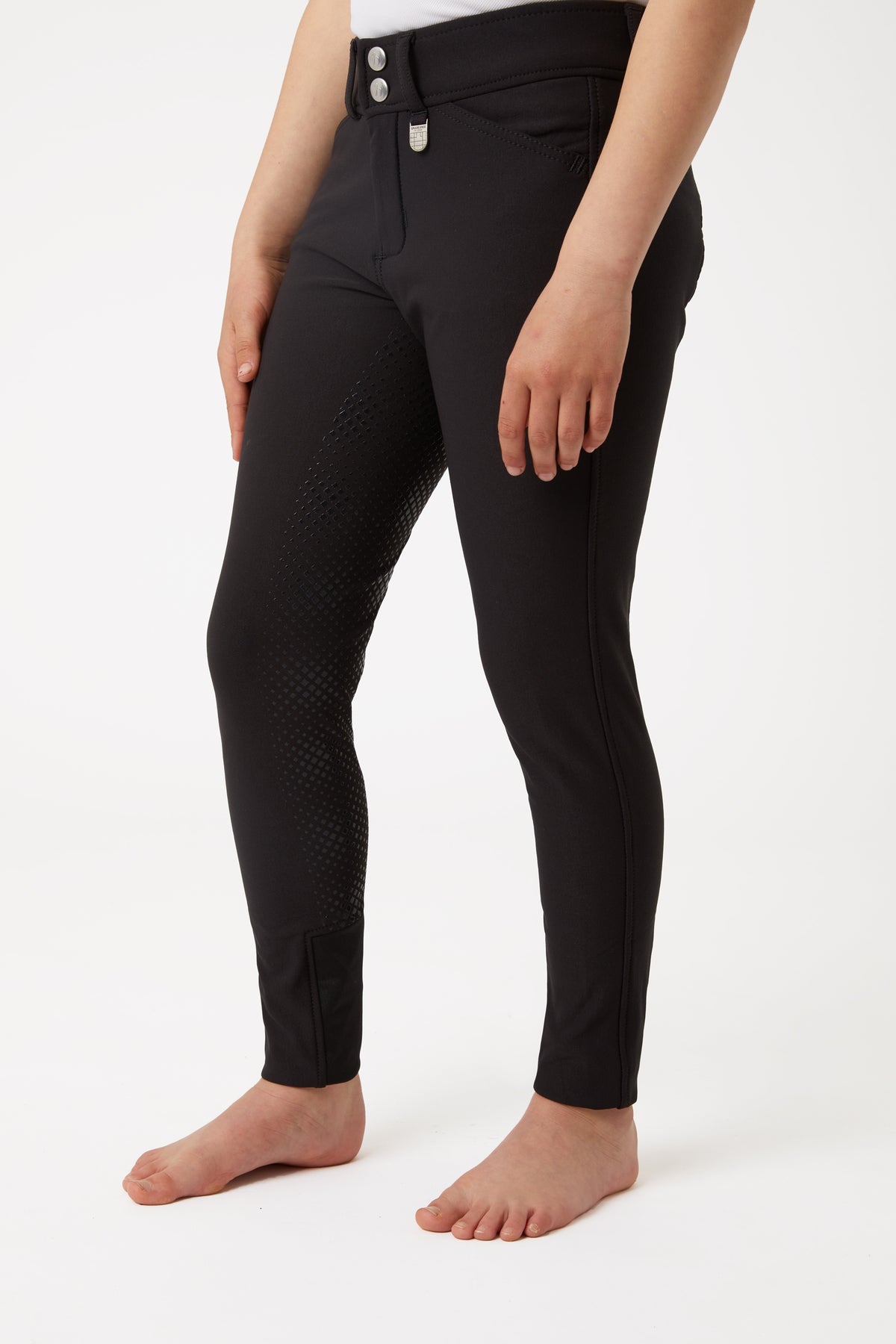Horze Grand Prix Kids Silicone FS Breeches Kids Apparel