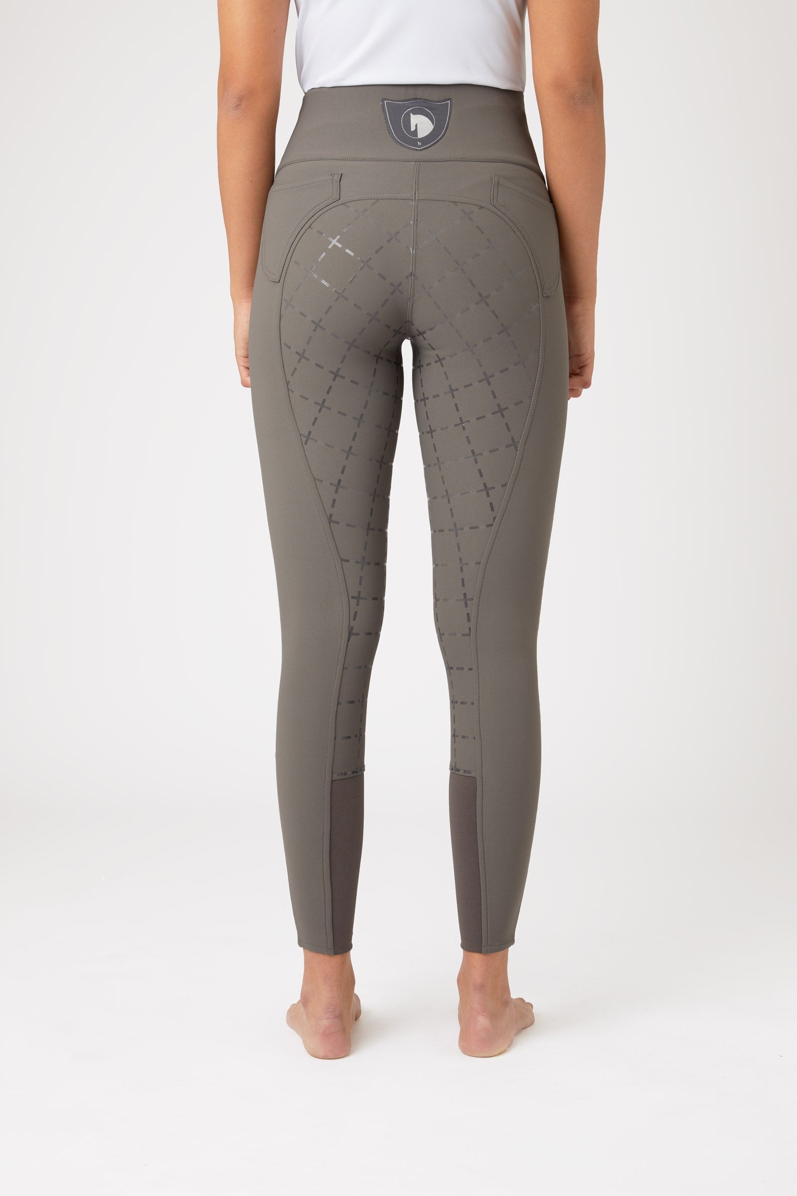 Horze Desiree Women's High Waist Silicone Full Seat Breeches UPF 50+ Womens Breeches