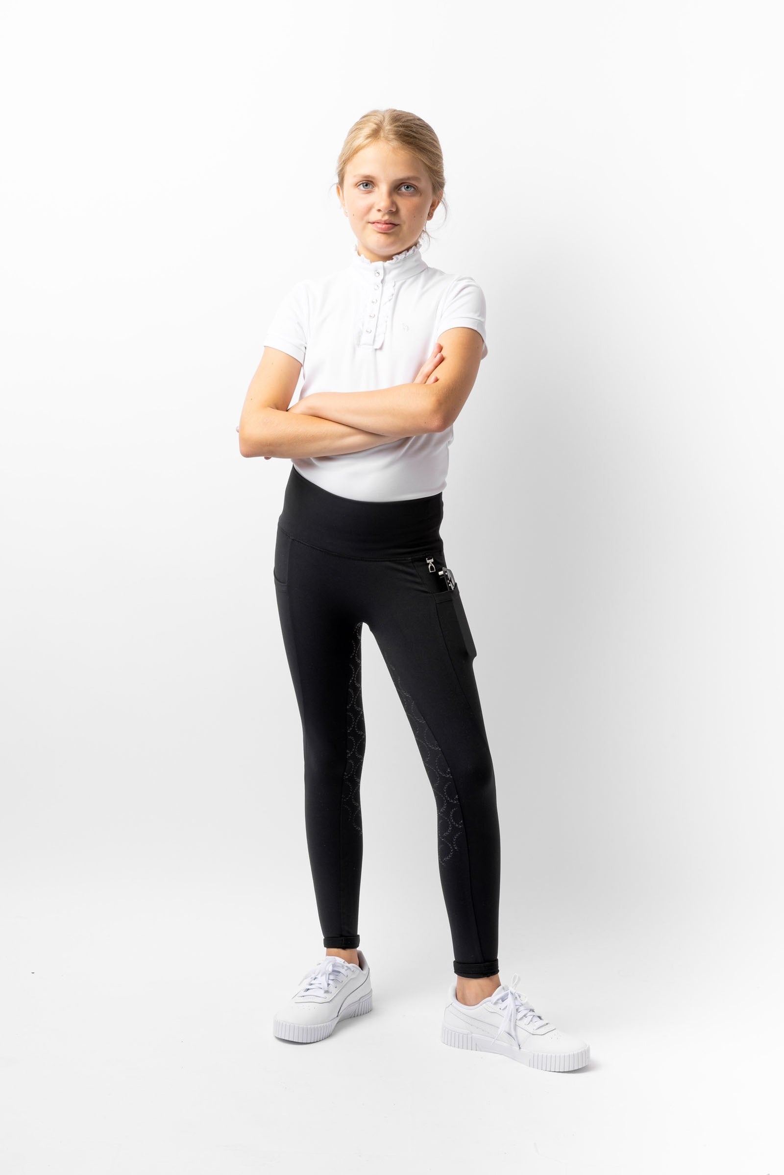 Horze Gillian Kids´ Full Seat Compression Tights Kids Apparel