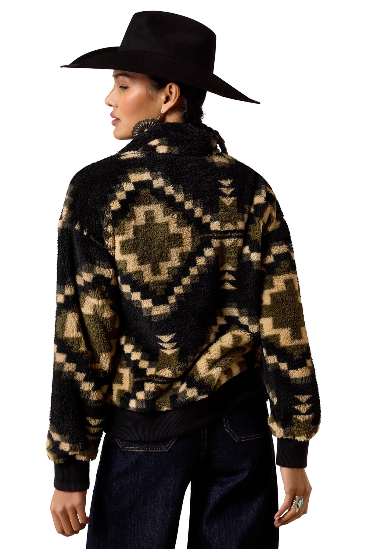 Ariat Berber Snap Women's Sweater With 1/2 Placket Women’s Riding Clothing