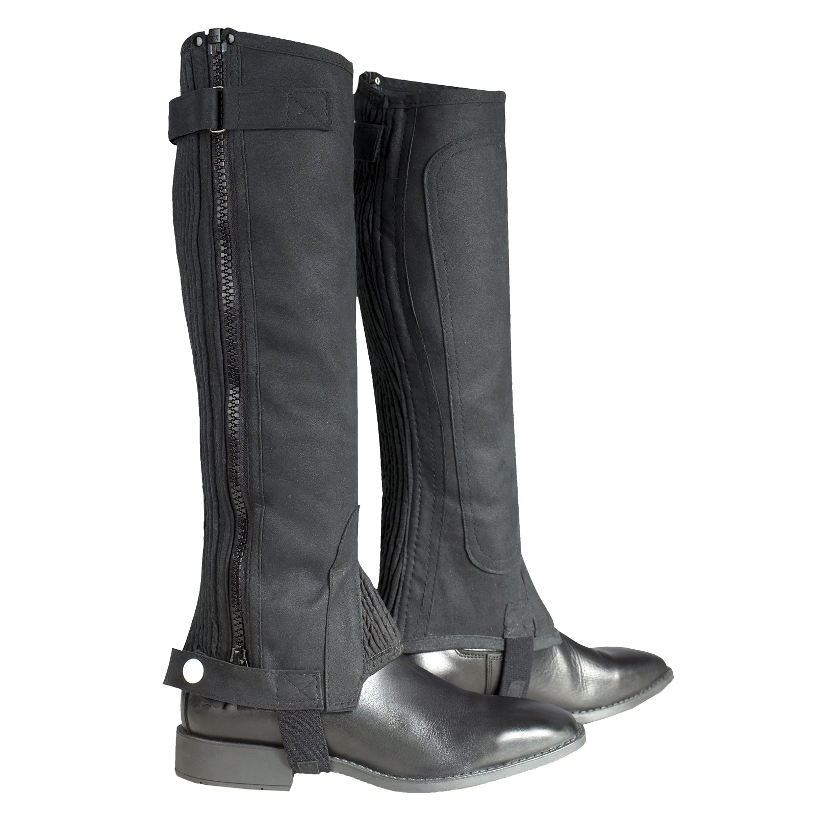 Horze Ribbed Amara Kids' Half Chaps Riding Boots & Riding Shoes