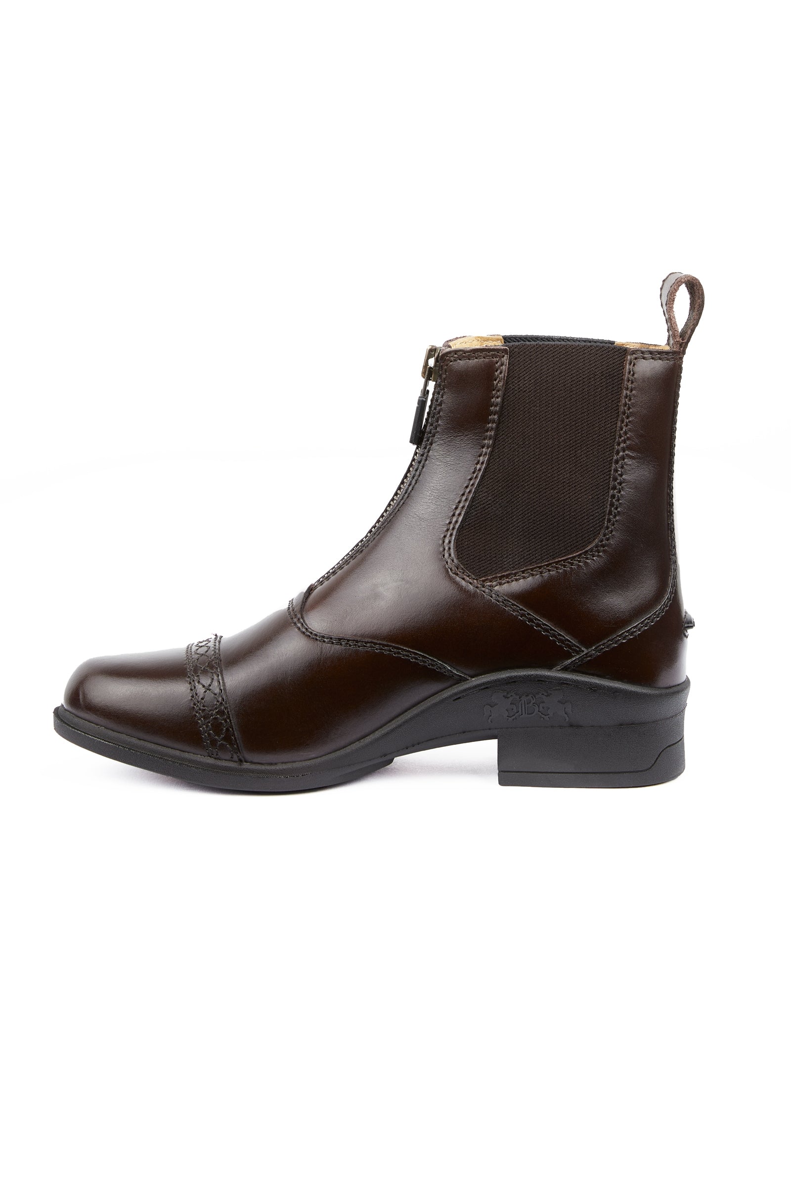 B Vertigo Women's Saturn Front-Zip Leather Jodhpur Boots Riding Boots & Riding Shoes