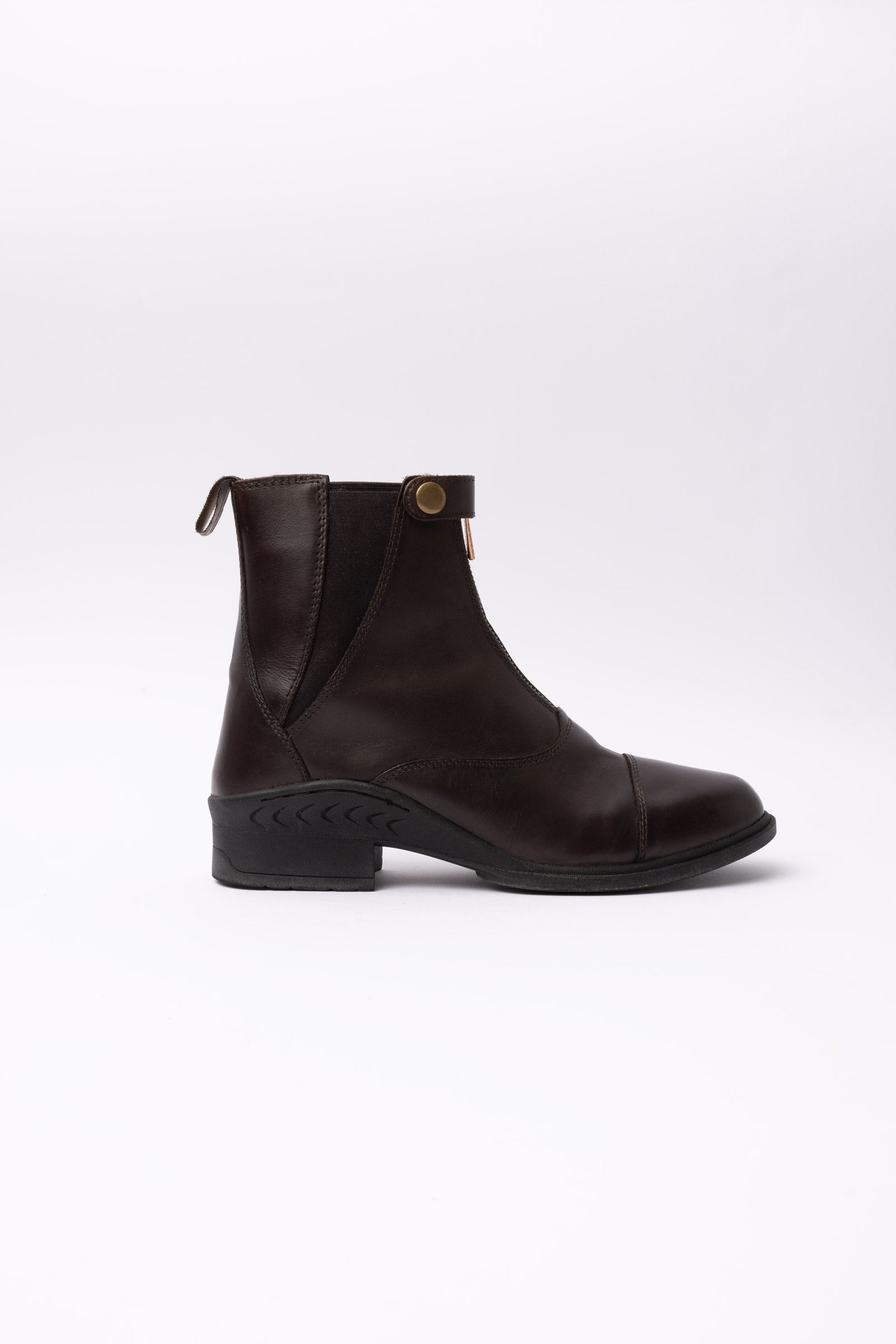 Horze Rose Leather Jodphur Boots with Front Zipper Riding Boots & Riding Shoes