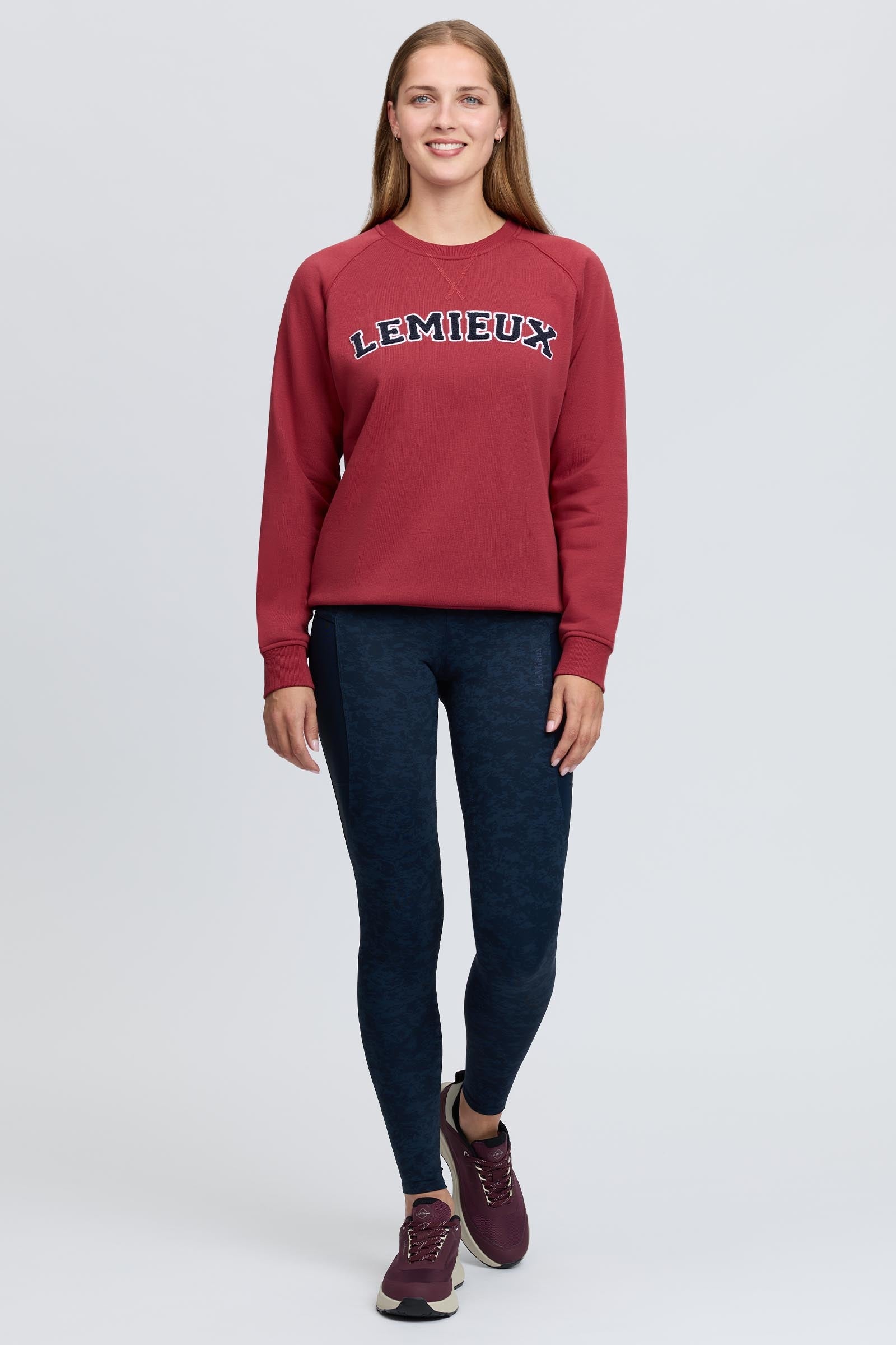 LeMieux Vida Varsity Crew Women´s Neck Sweatshirt Women’s Riding Clothing