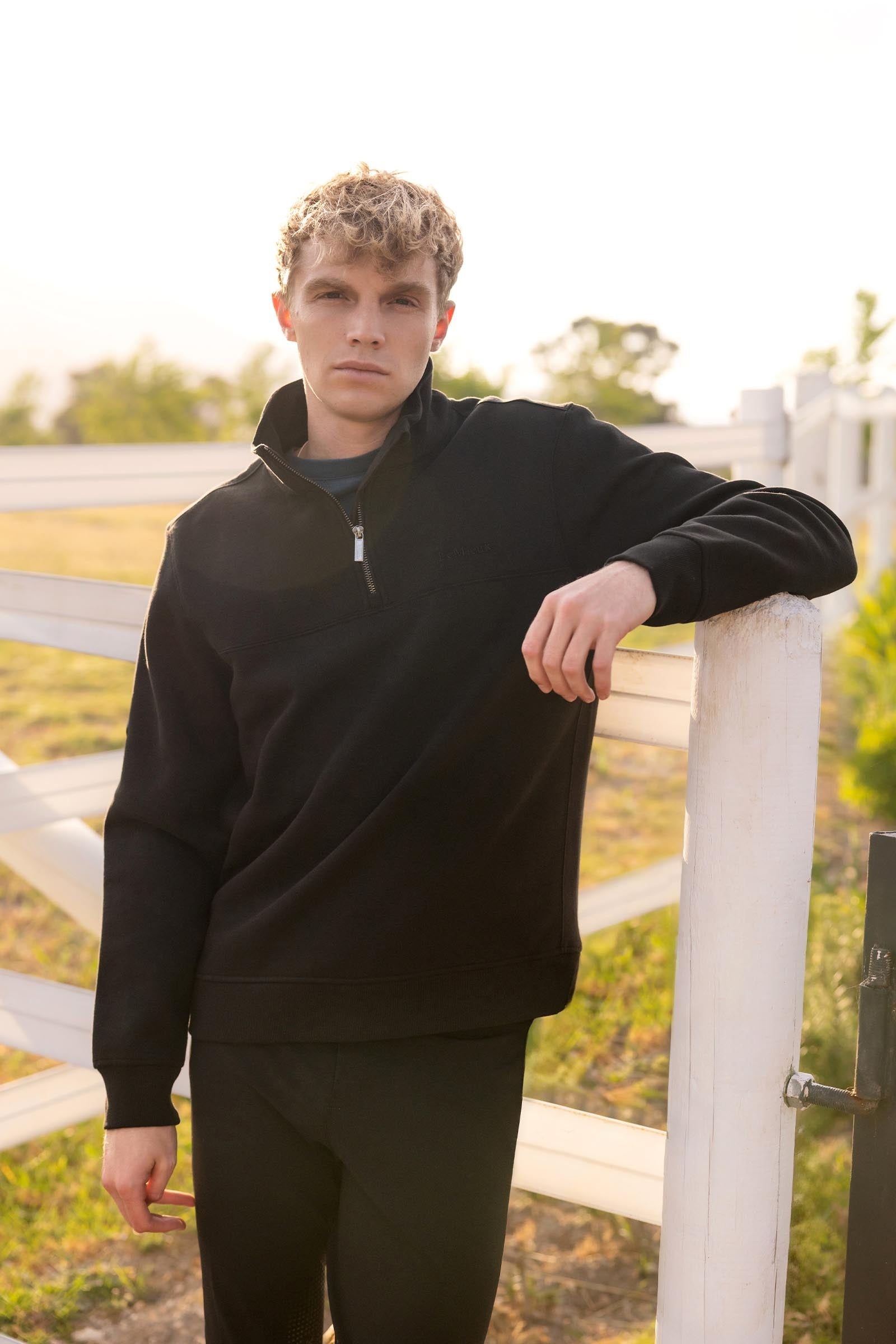 LeMieux Men´s Quarter Neck Sweatshirt Mens Riding Clothing