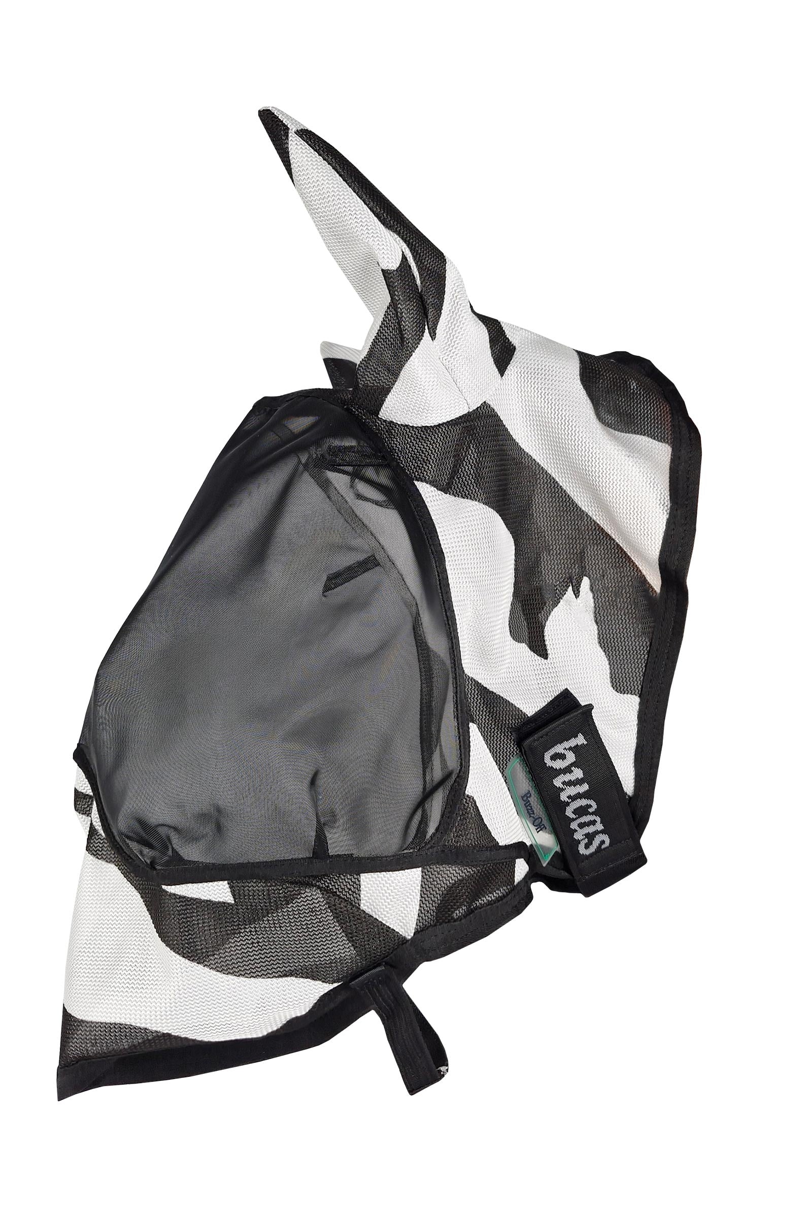 Bucas Buzz-Off Zebra Deluxe Fly Mask Antifly Protection for Horses