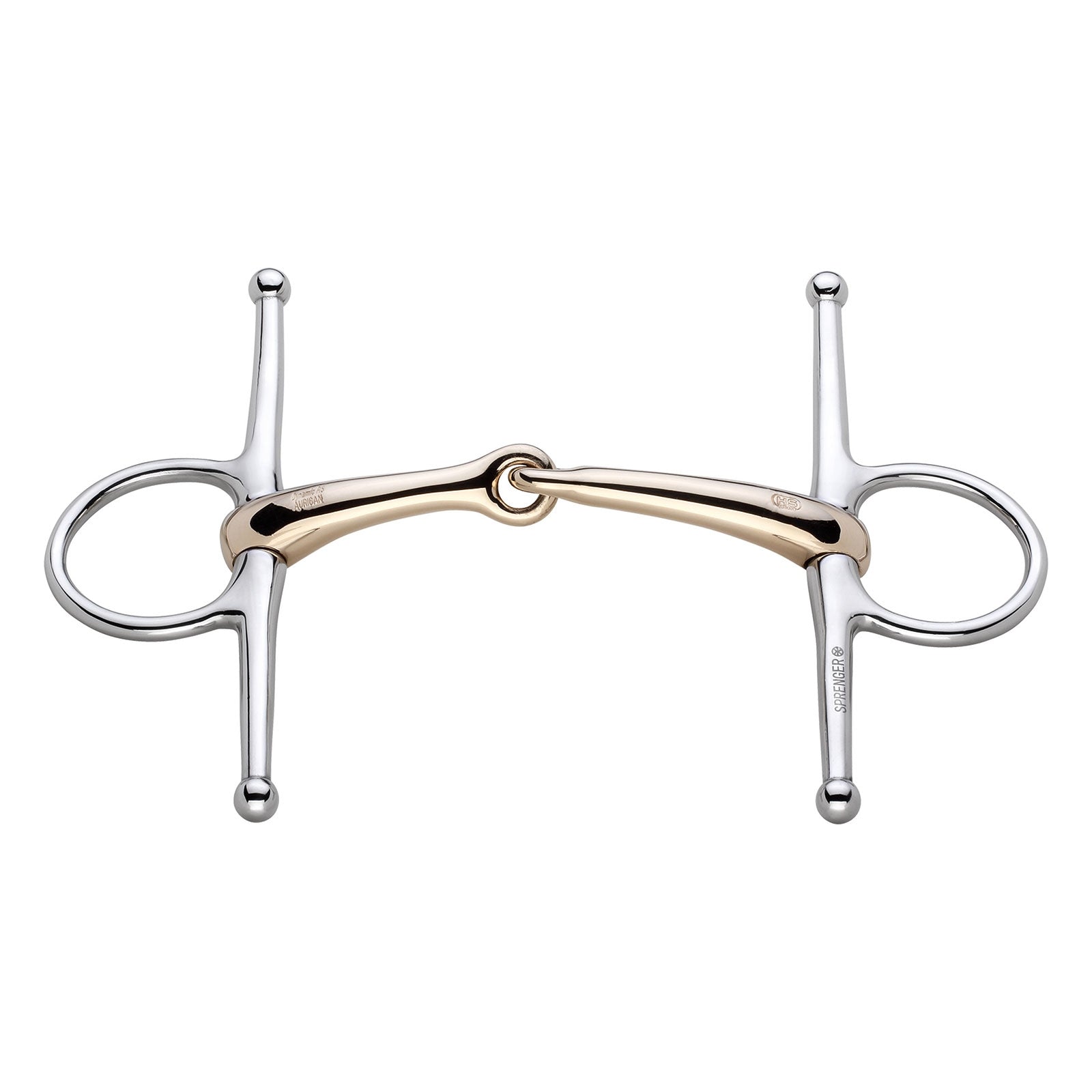 Sprenger Dynamic RS Full Cheek SN. single jointed Sensogan 16mm Horse Bits